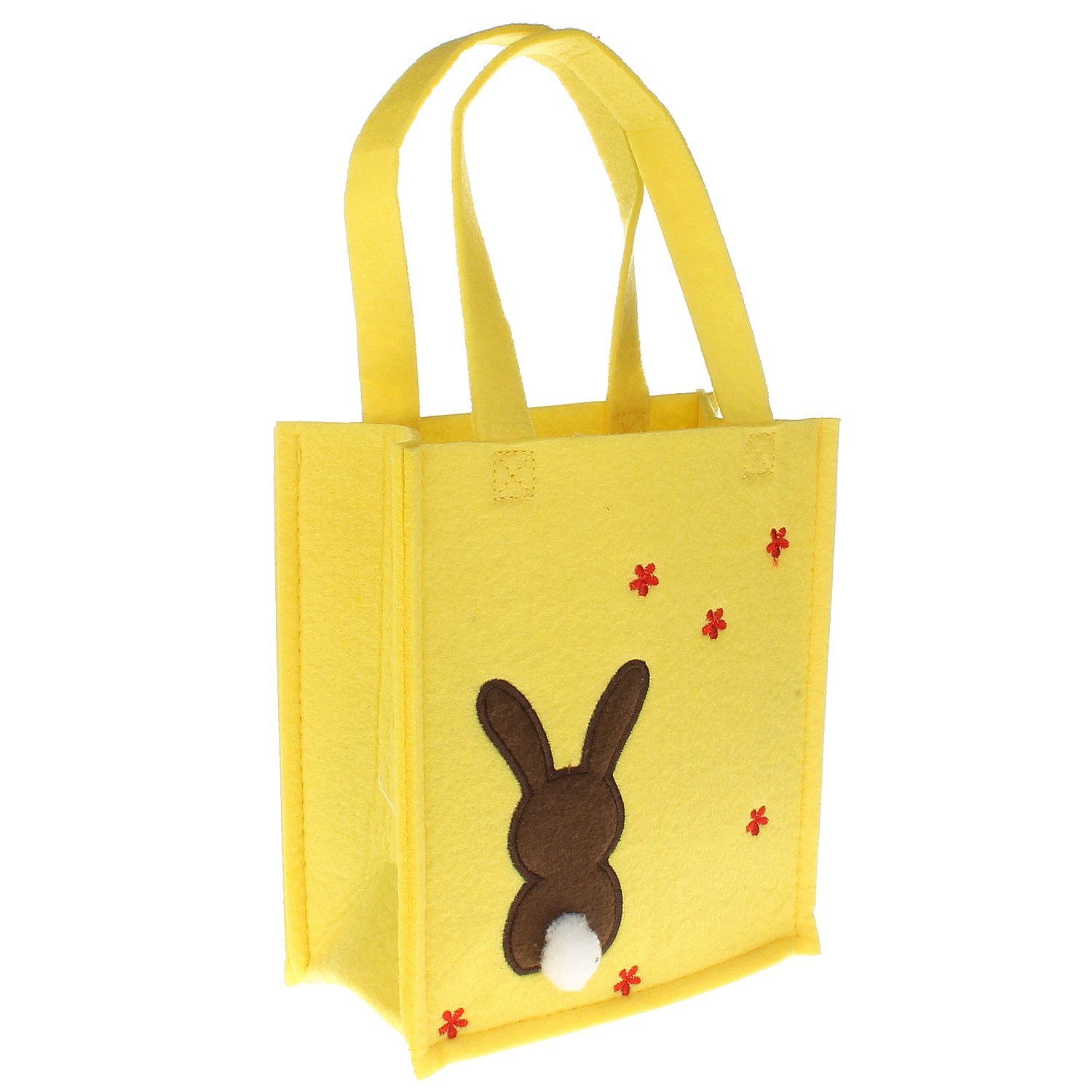 Macosa Home Osternest Geschenktasche Ostern, Ostertasche mit Henkel Ostertüte Tasche Osterfilztäschchen