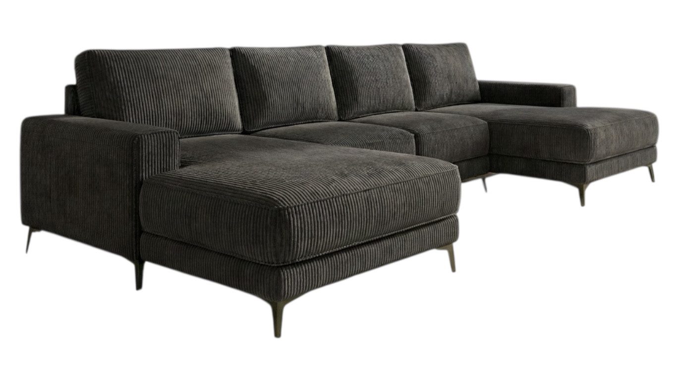 A&J MöbelLand GmbH Ecksofa VALTOR mit Schlaffunktion, Bonellfederkern und Bettkasten, TOP ANGEBOT!