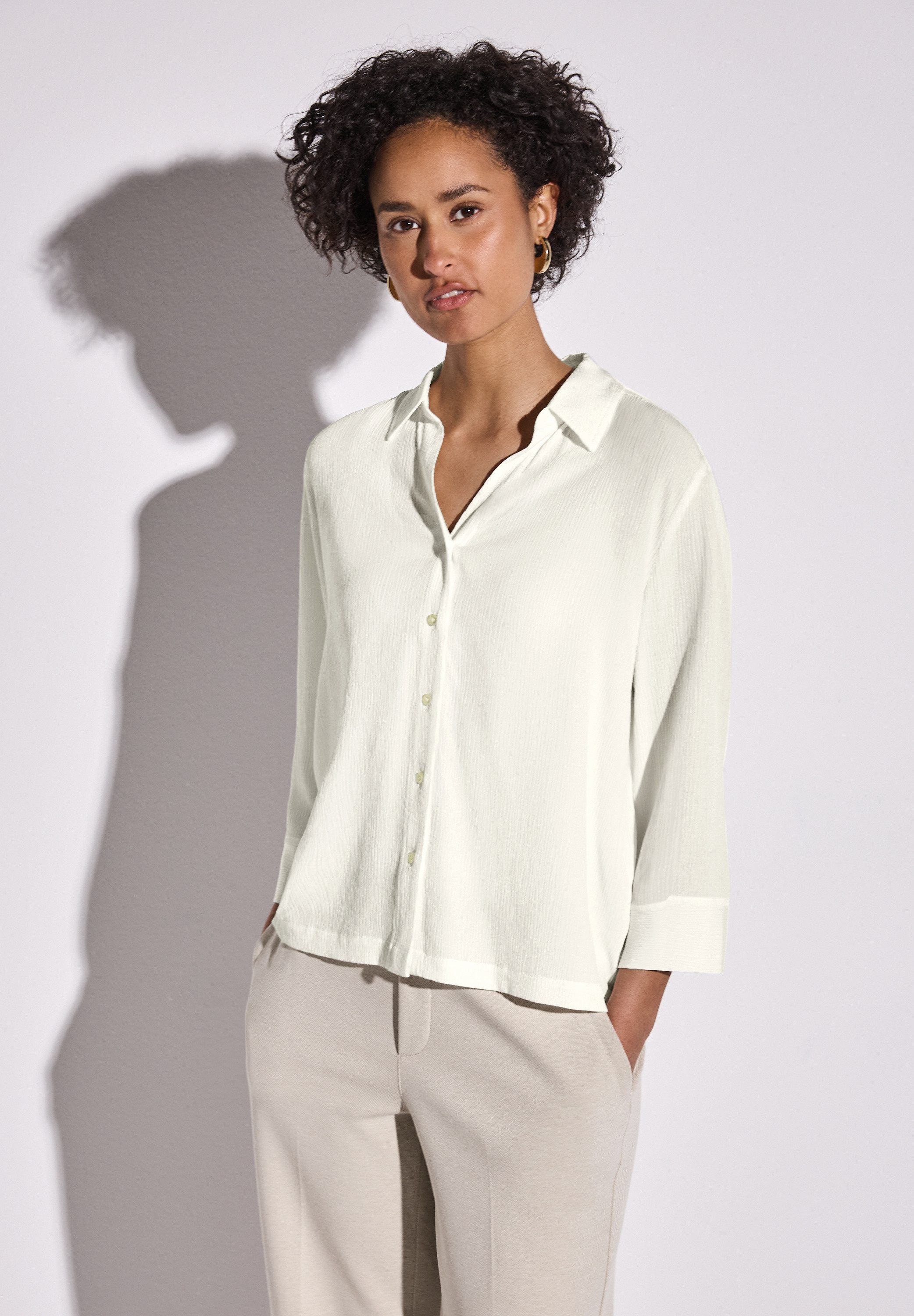 STREET ONE Klassische Bluse mit 3/4 Ärmeln günstig online kaufen