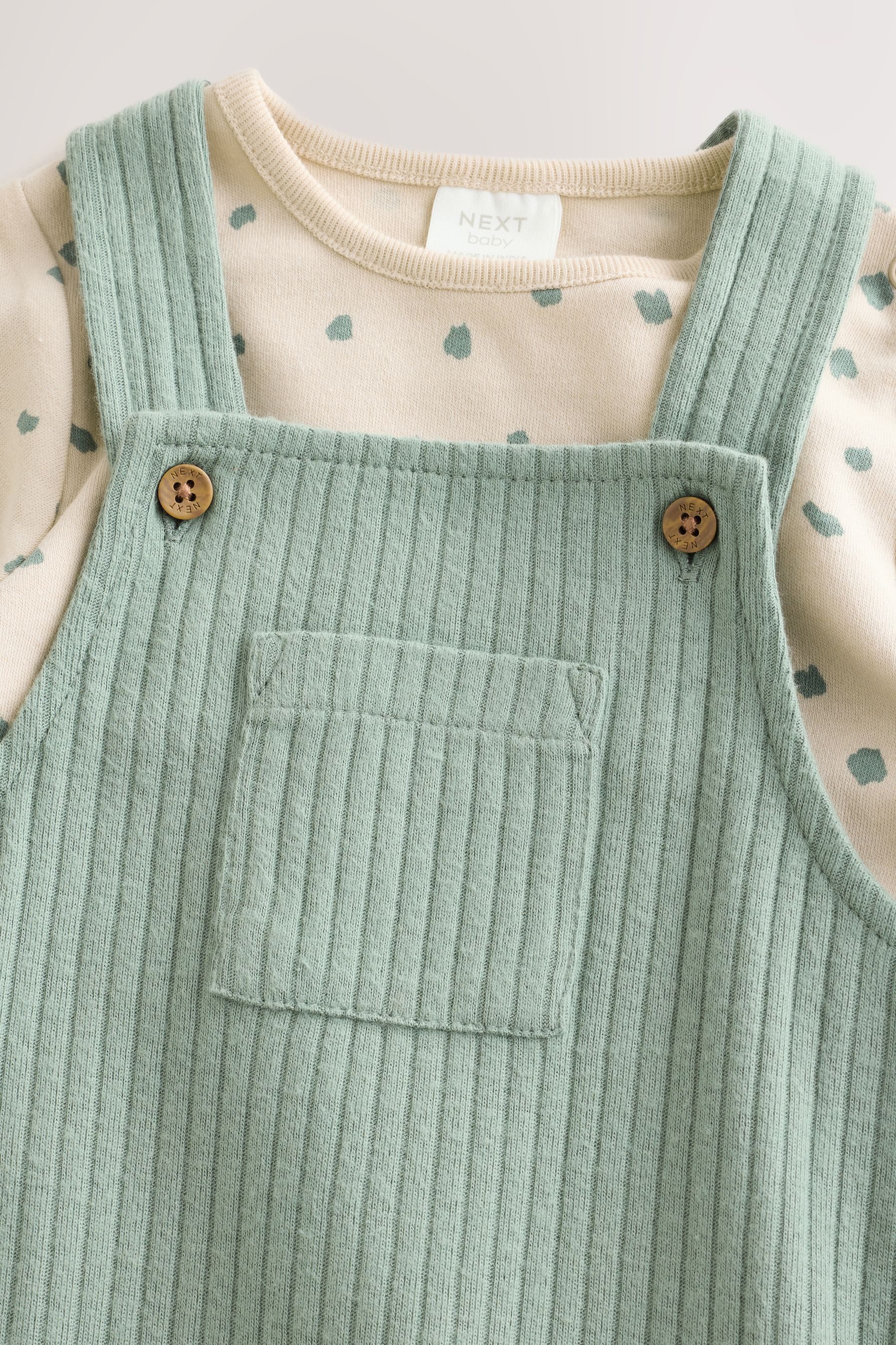 Next Body & Hose Baby Bodysuit und Jersey-Latzhose im Set (2-tlg) – Bild 4 von 5
