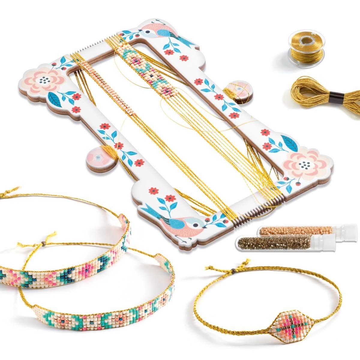 Kreativset Schmuck Basteln Kleine Perlen Perlenwebrahmen