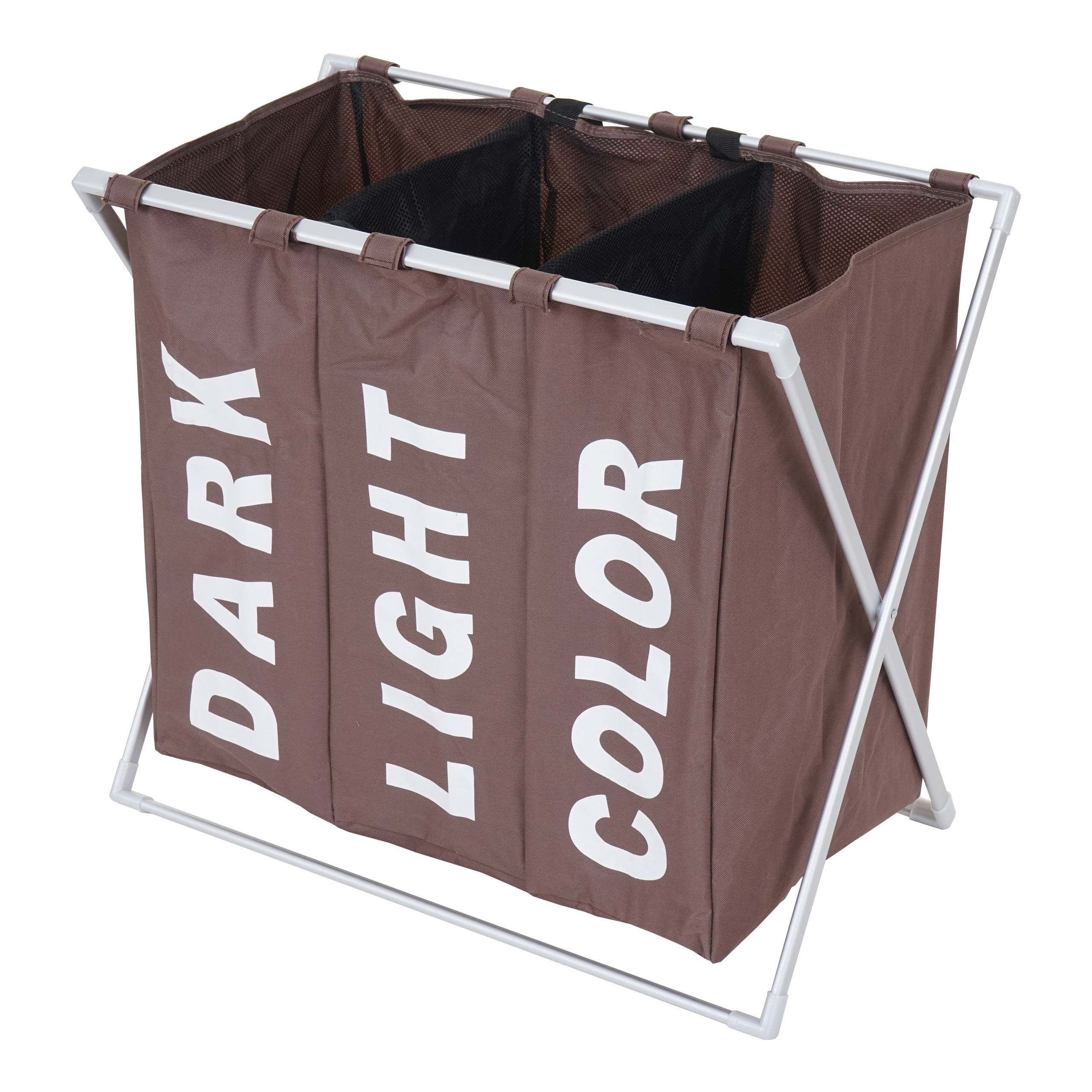 MCW Wäschekorb »MCW-C36-3«, Zusammenklappbar, Verschnürbares Netz