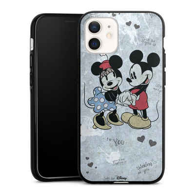 DeinDesign Handyhülle Disney Mickey & Minnie Mouse Vintage Mickey&Minnie In Love, Apple iPhone 12 Silikon Hülle Bumper Case Handy Schutzhülle