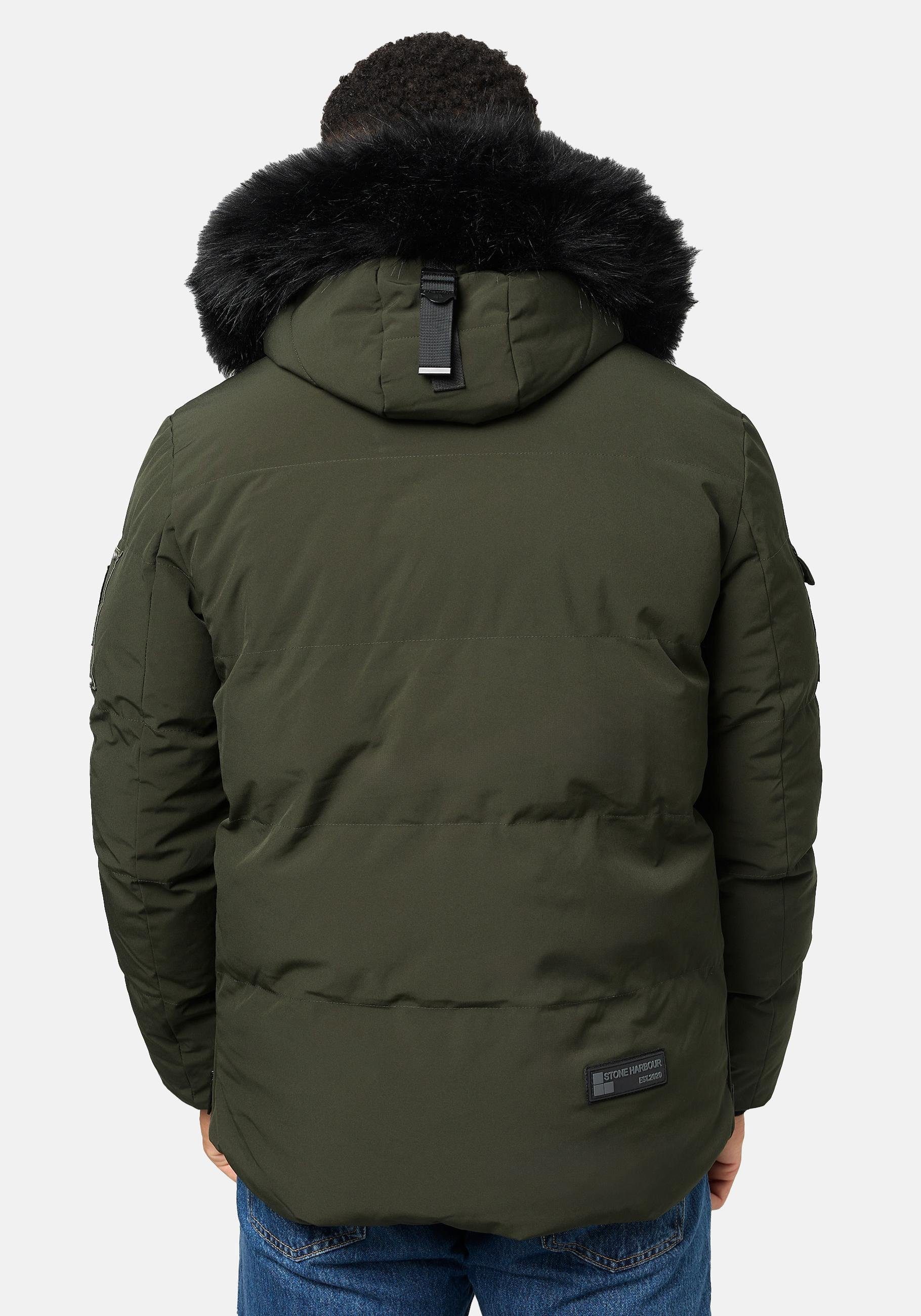 Stone Harbour Winterjacke Halvaar stylischer Winterparka mit abnehmbarer Kapuze