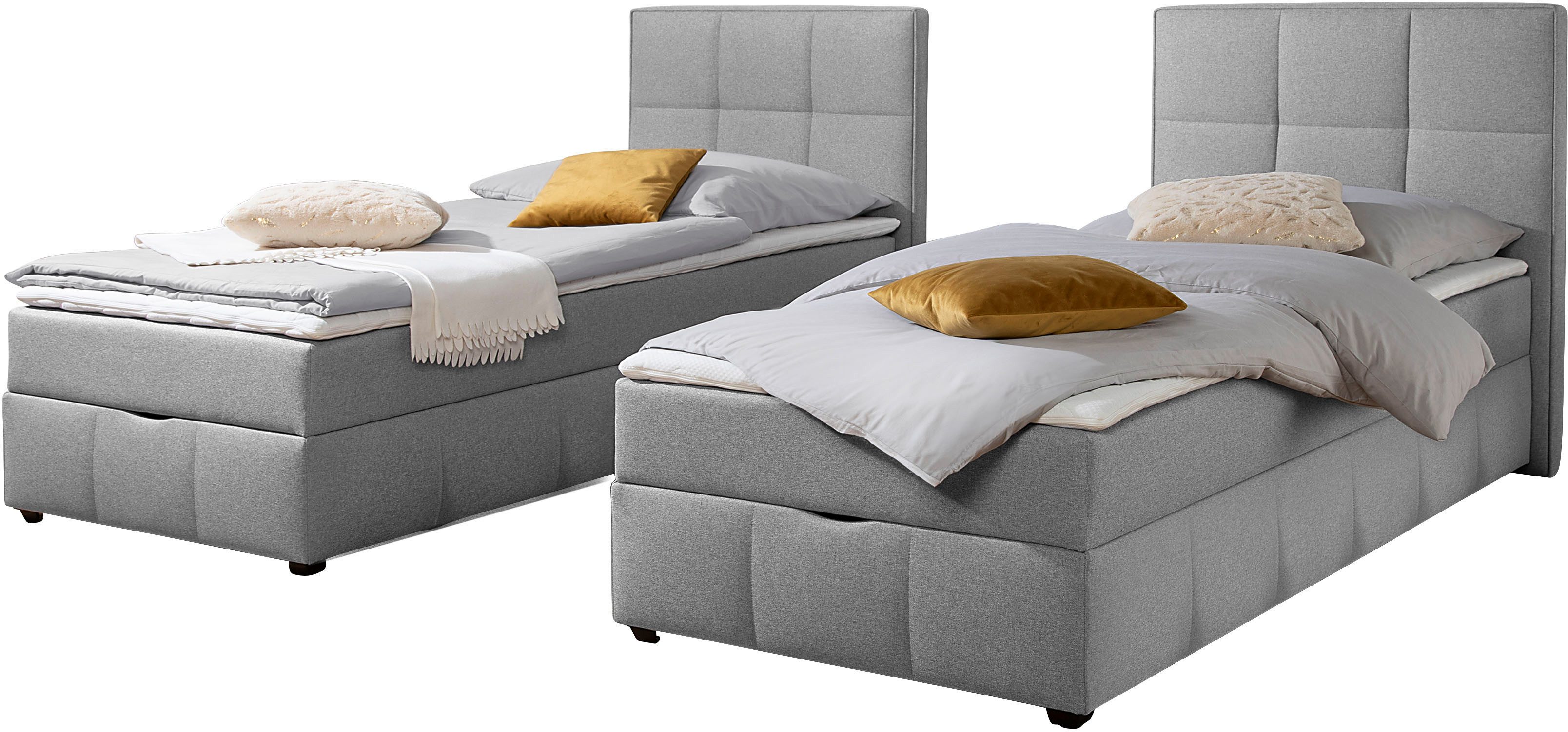 Home affaire Boxbett Niemes inkl. Bettkasten und Topper, auch in Überlänge erhältlich, Boxbett mit Bettkasten, inkl. Topper – Bild 5 von 5