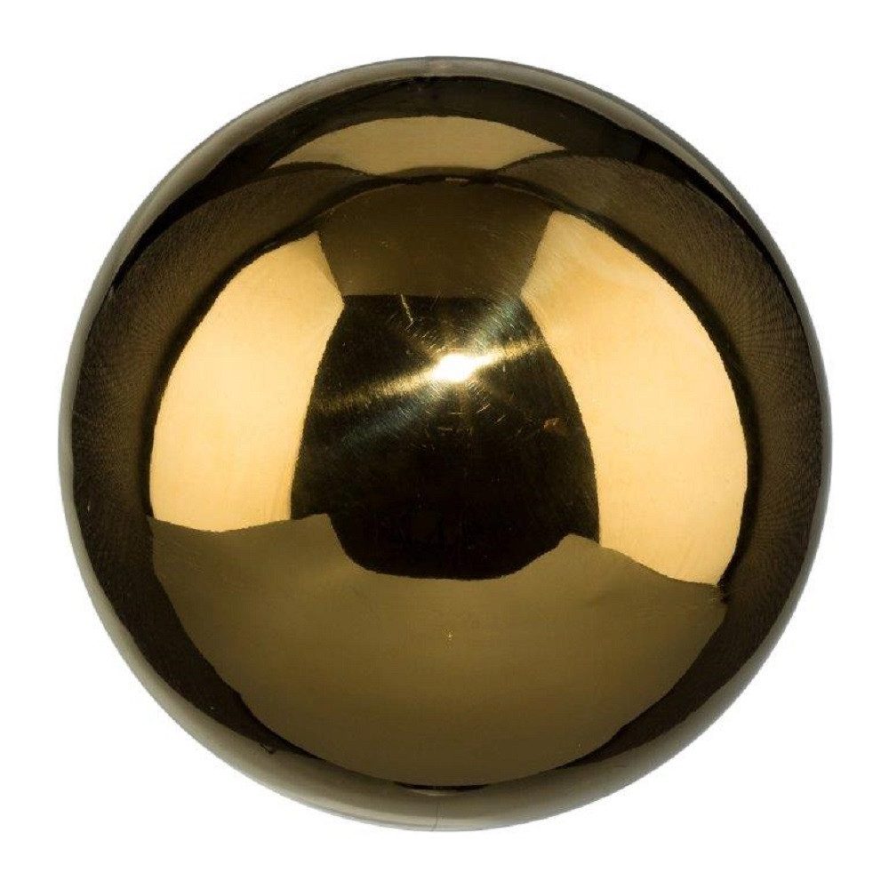 Gasper Dekokugel Goldene EDELSTAHL-KUGEL glänzend ca 200mm / 20cm. Farbe: GOLD