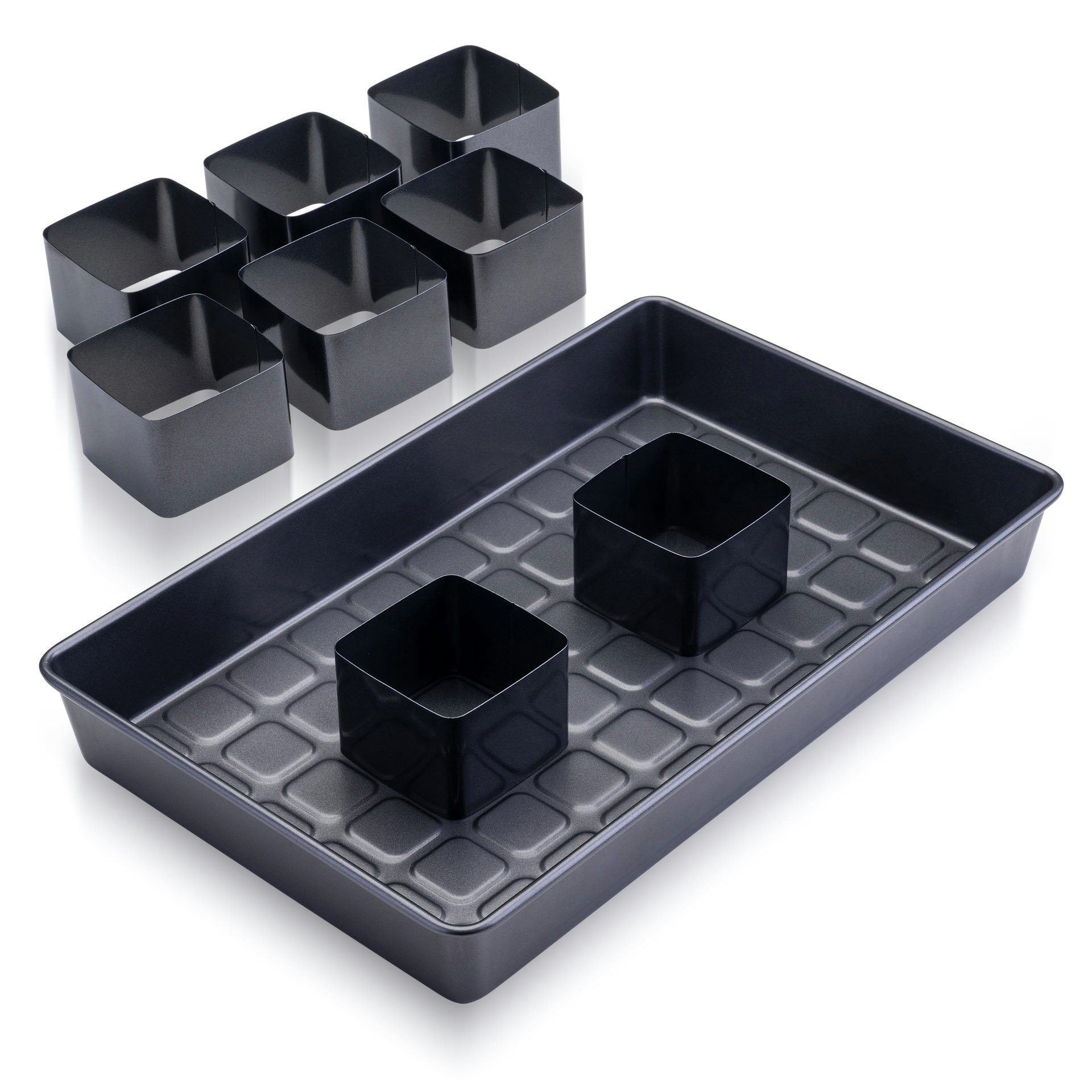 Zenker Springform Backform-Set für Zahlen und Buchstaben, Kuchenformen, 9-teilig