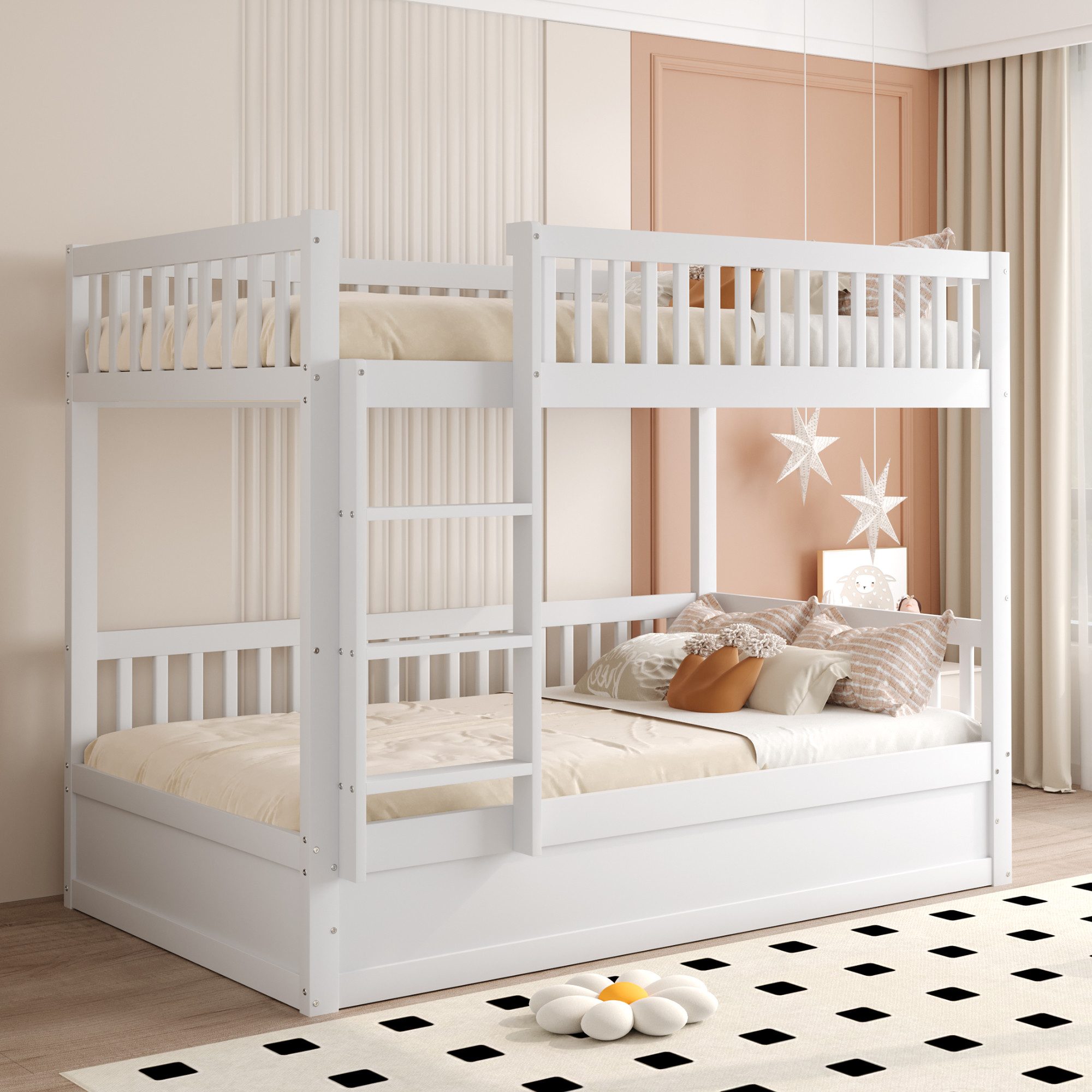 Odikalo Kinderbett Stauraumbett Etagenbett Holzbett Hydraulik günstig online kaufen