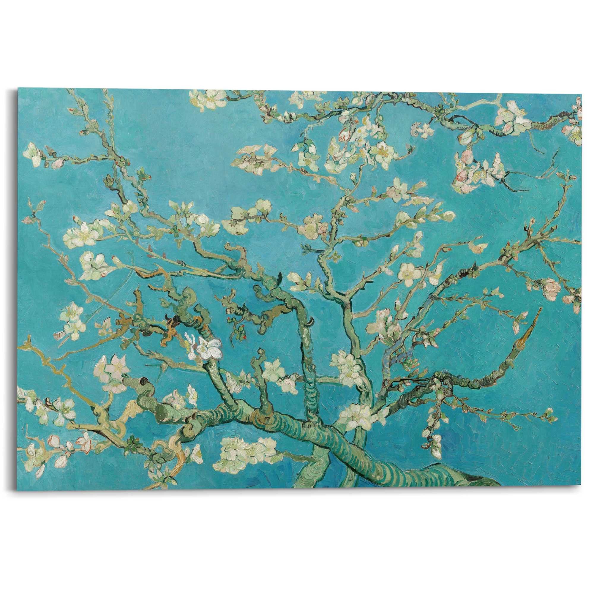 Reinders! Deco-Panel Mandelblüte, Wohnzimmer - Inspiriert von Werken von Van Gogh - Blau - MDF