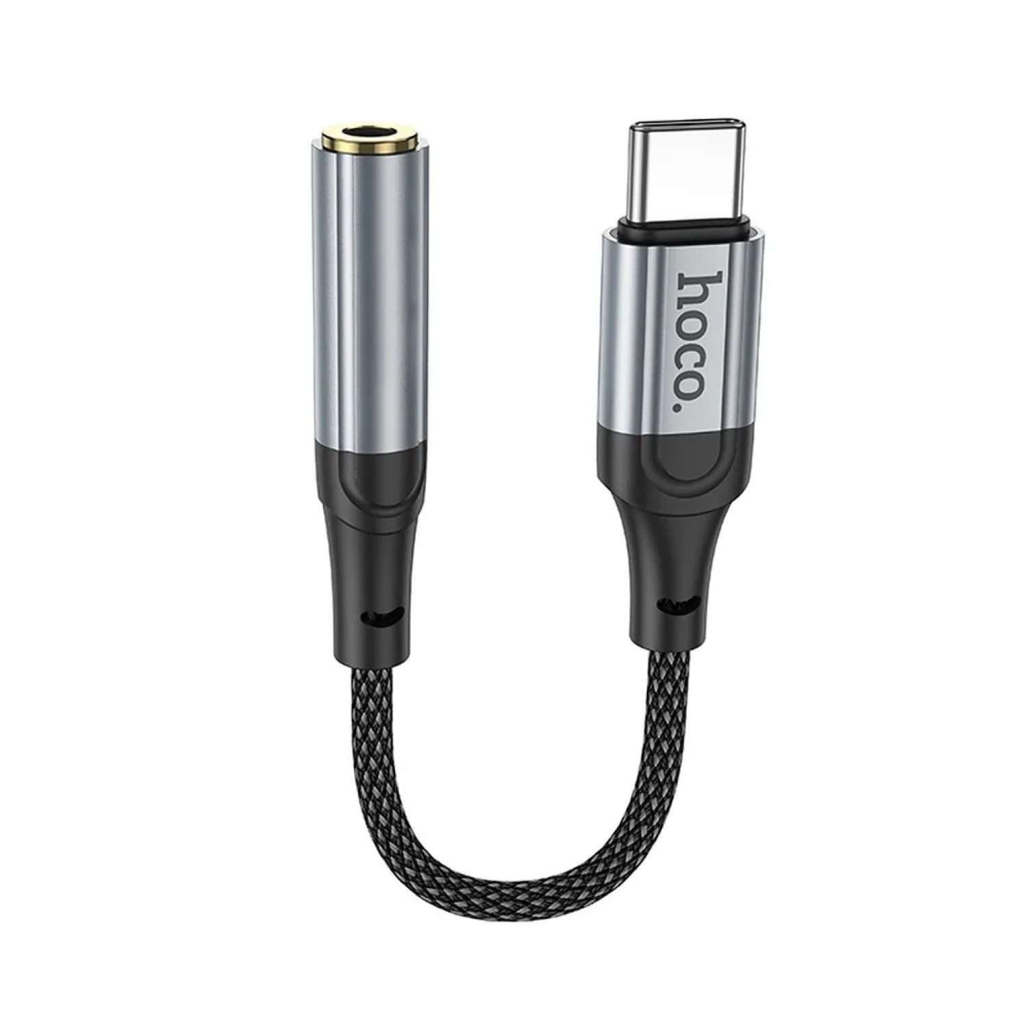 hoco. Adapter Typ C auf 3,5 mm Klinke Kopfhöreradapter LS36 in Schwarz Audio-Adapter