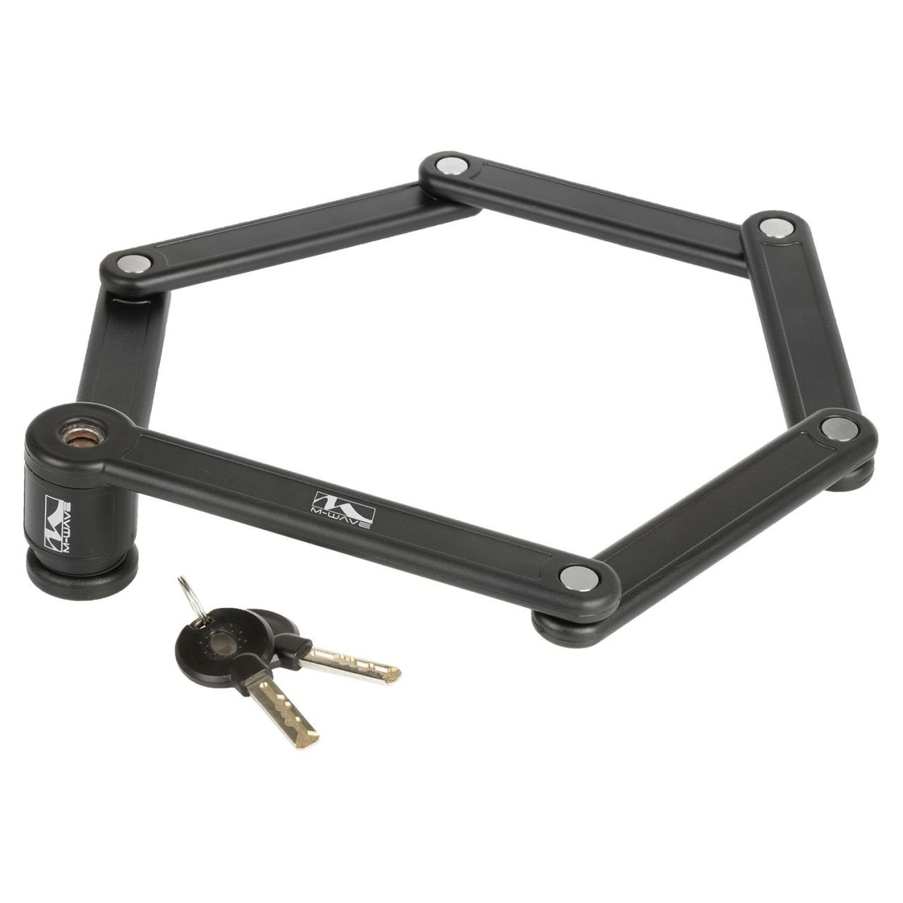 M-Wave Faltschloss Faltschloss F850 6 Kunststoff Ummantelung 850 mm schwarz