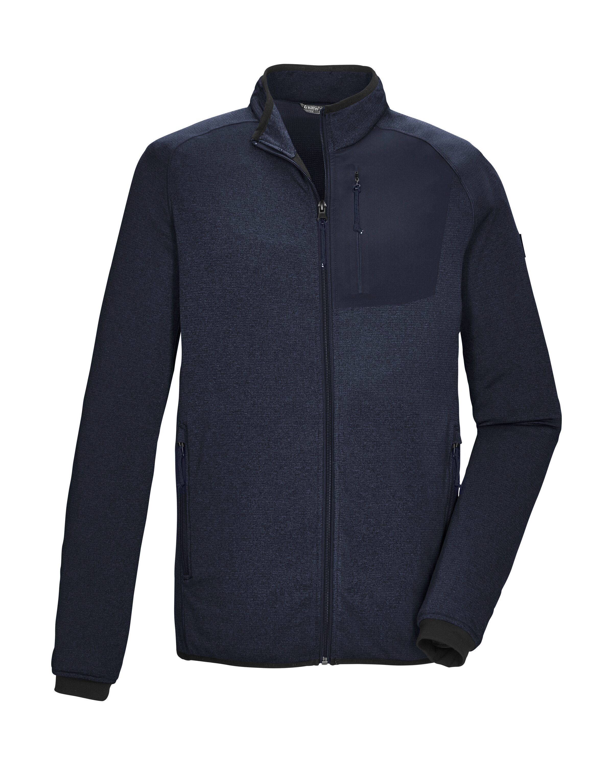 Killtec Strickjacke KSW 128 MN FLX JCKT Powerstretchjacke, hoher Tragekomfort, Zipper-Taschen, Kinnschutz