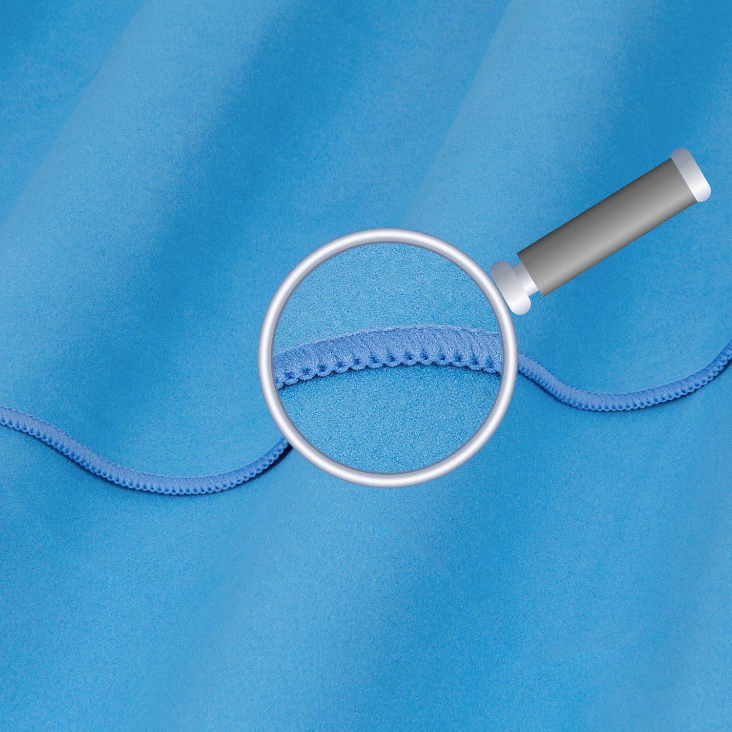 Mach1 Sporthandtuch Mikrofaser Sport Handtuch – kompakt & schnell trocknend, (1-St), Mit Reißverschlussfach – Bild 2 von 5