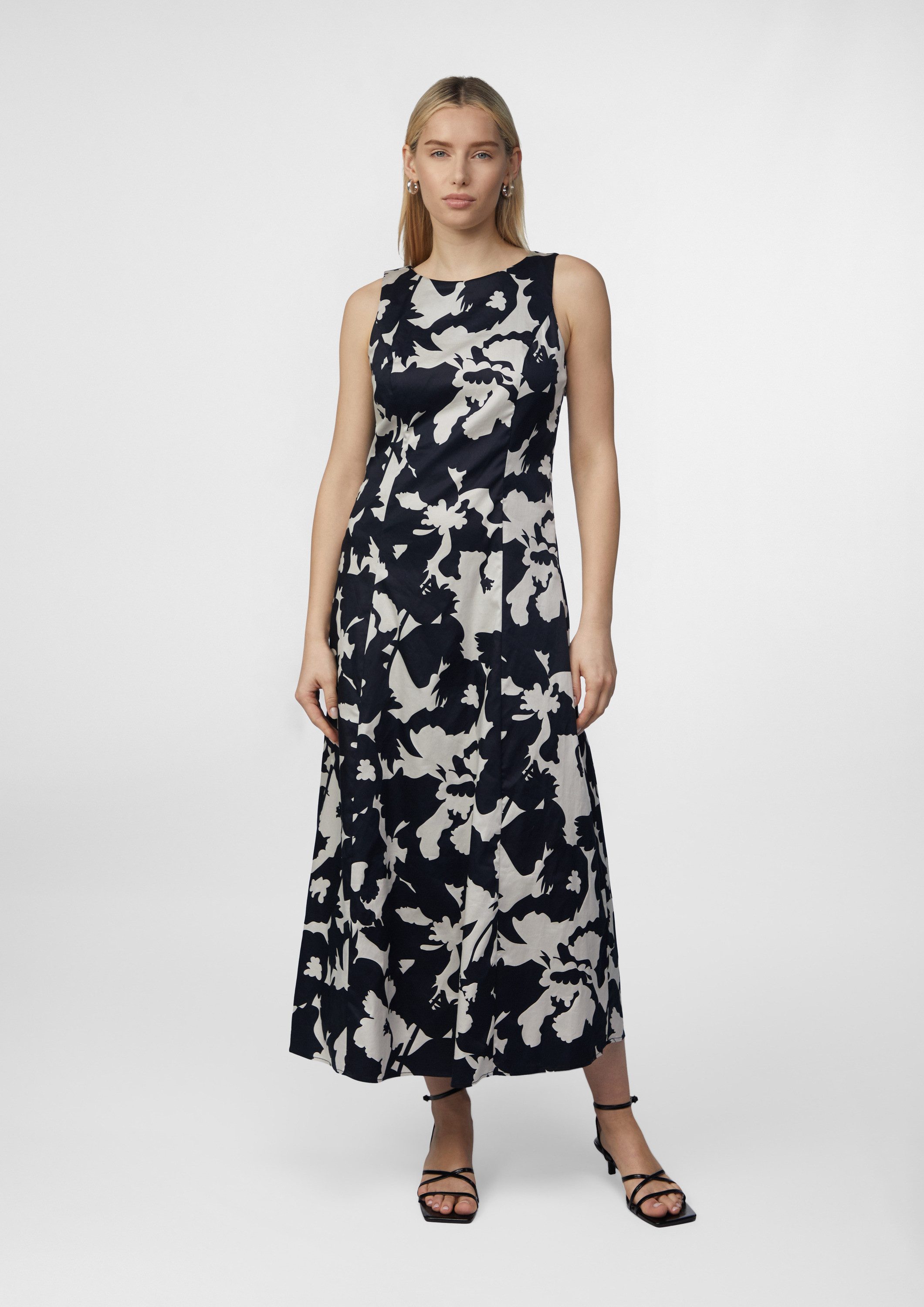 comma Midikleid Kleid Tailliertes Maxi-Kleid aus günstig online kaufen