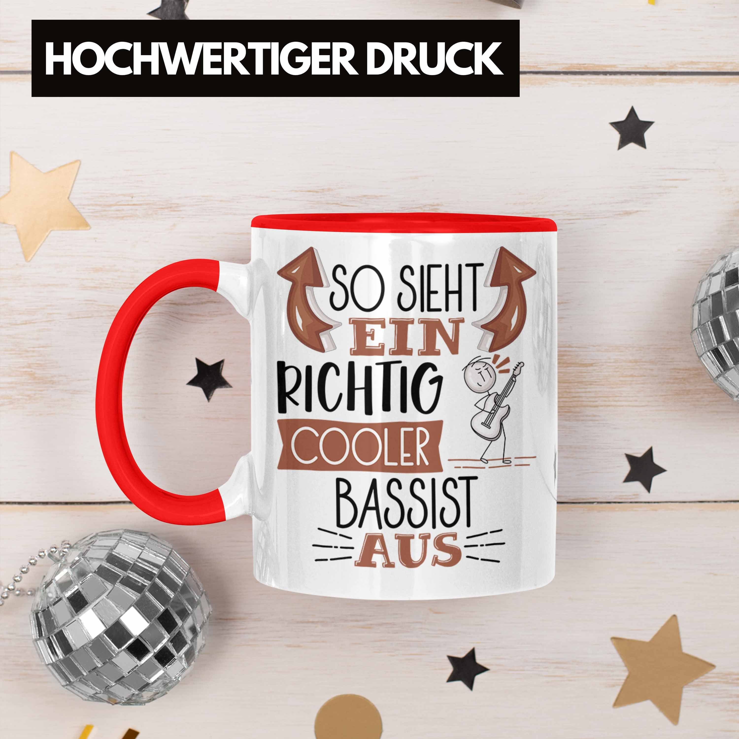 für Cooler Bassist Aus Ein Bassist Trendation Tasse So Richtig Sieht Tasse Geb Rot Geschenk