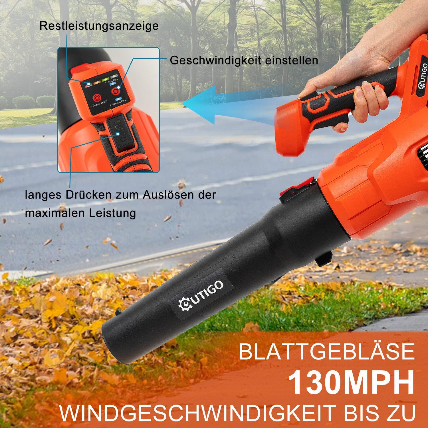 OUTIGO Akku-Laubbläser Akku Laubbläser CF001 günstig online kaufen