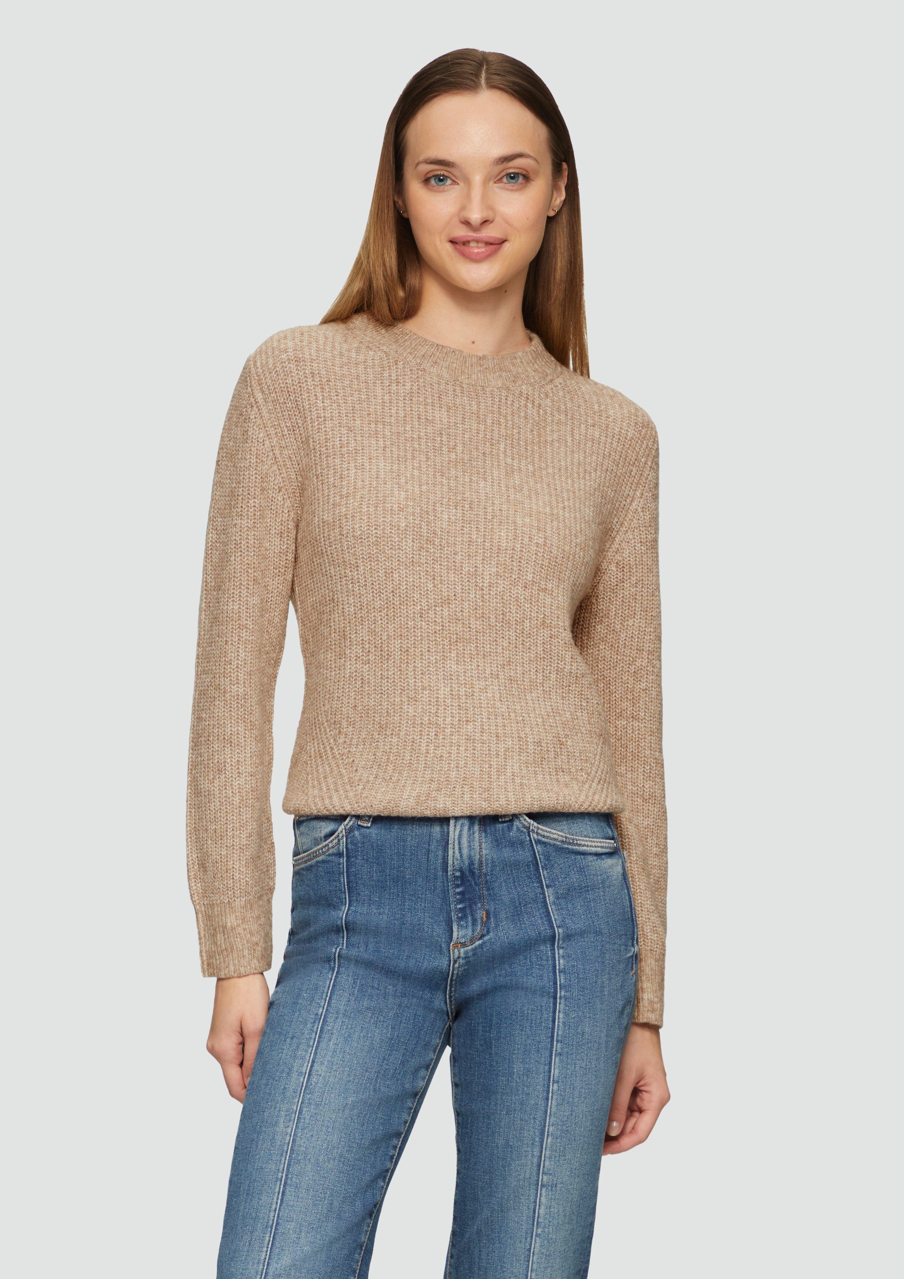 s.Oliver Strickpullover Strickpullover mit Rippdetail und günstig online kaufen
