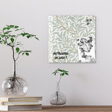 DEQORI Magnettafel 'Dekorative Weidenzweige', Whiteboard Pinnwand beschreibbar