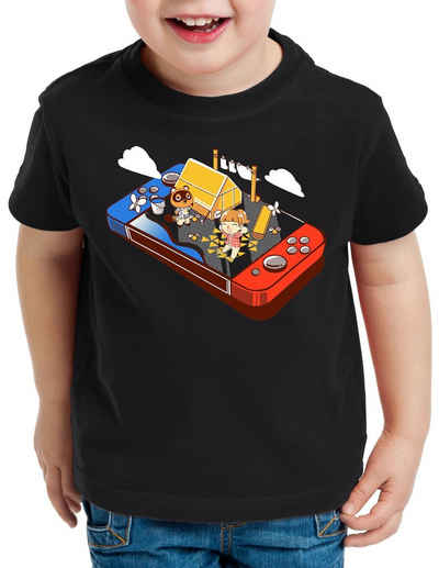 style3 Print-Shirt Kinder T-Shirt Crossing Pocket T-Shirt für switch animal videospiel horizons