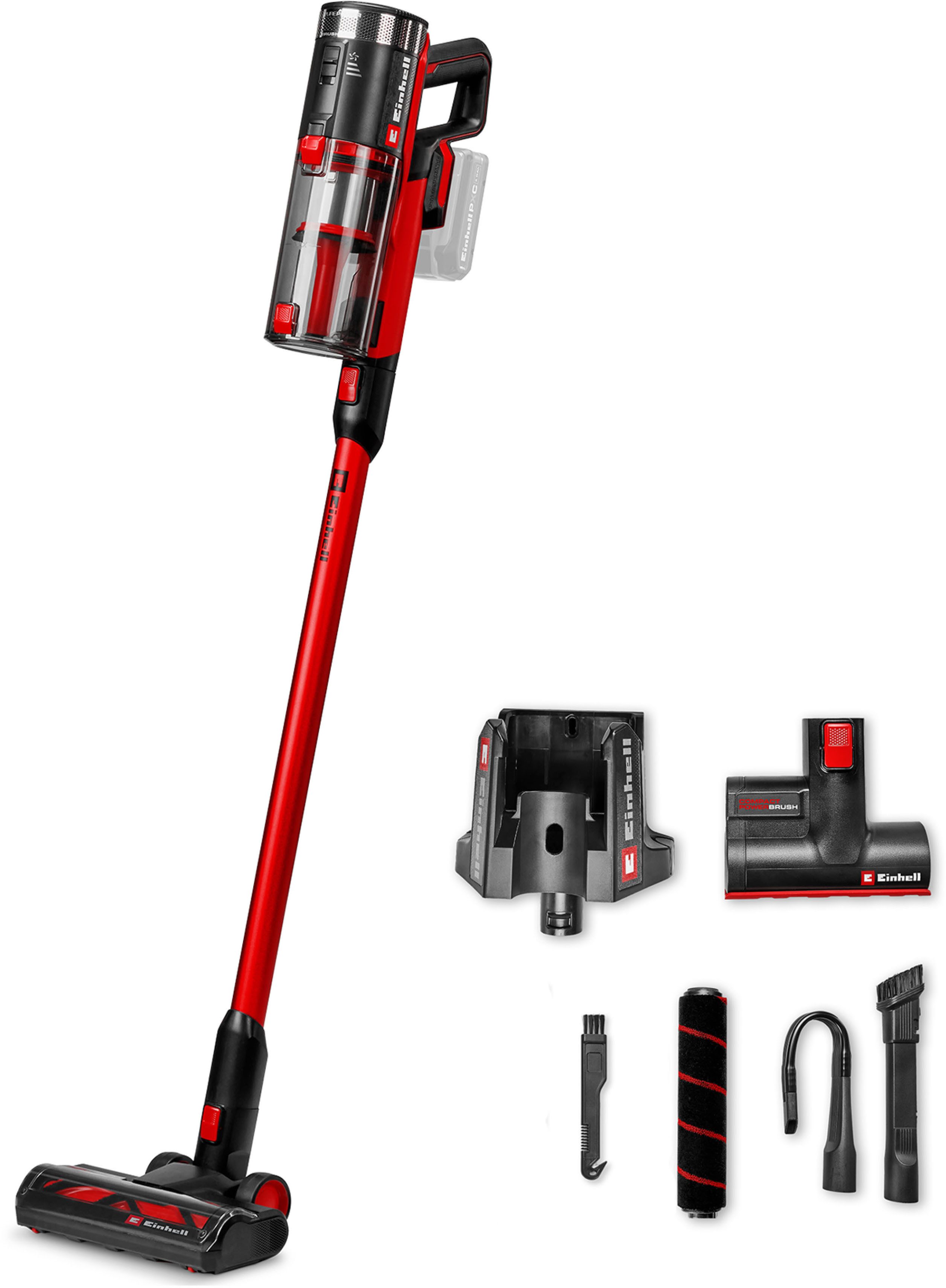 Einhell Akku-Stielstaubsauger TE-SV 18/270 Li BL-Solo, beutellos, ohne Akku und Ladegerät