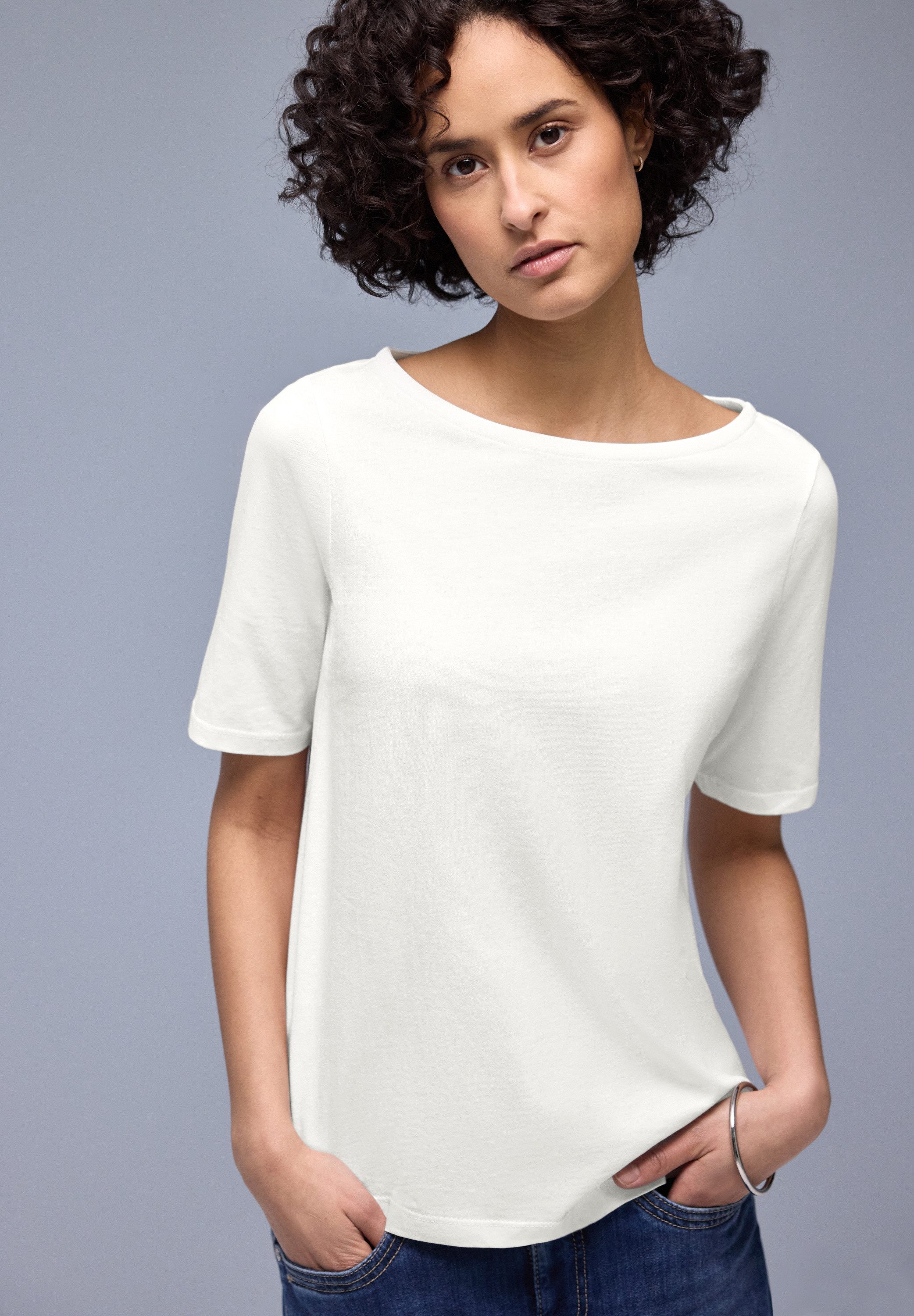 STREET ONE T-Shirt aus reiner Baumwolle