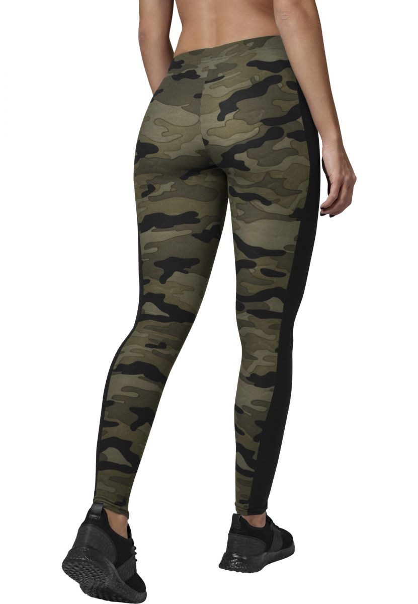 URBAN CLASSICS Leggings Damen Camo Stripe Leggings Camouflage-Muster