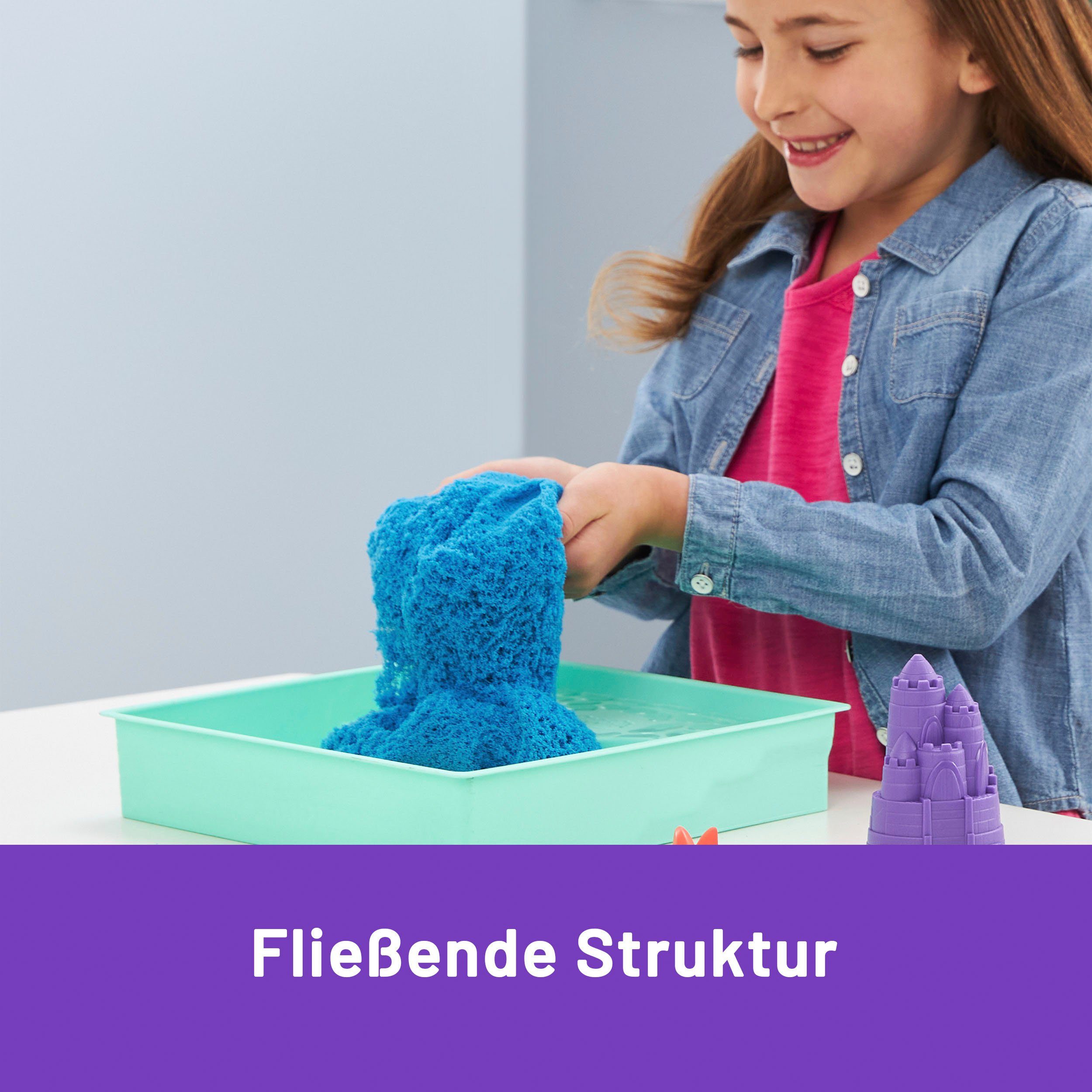Spin Master Kreativset Kinetic Sand - Box 454 g - Blau – Bild 5 von 5