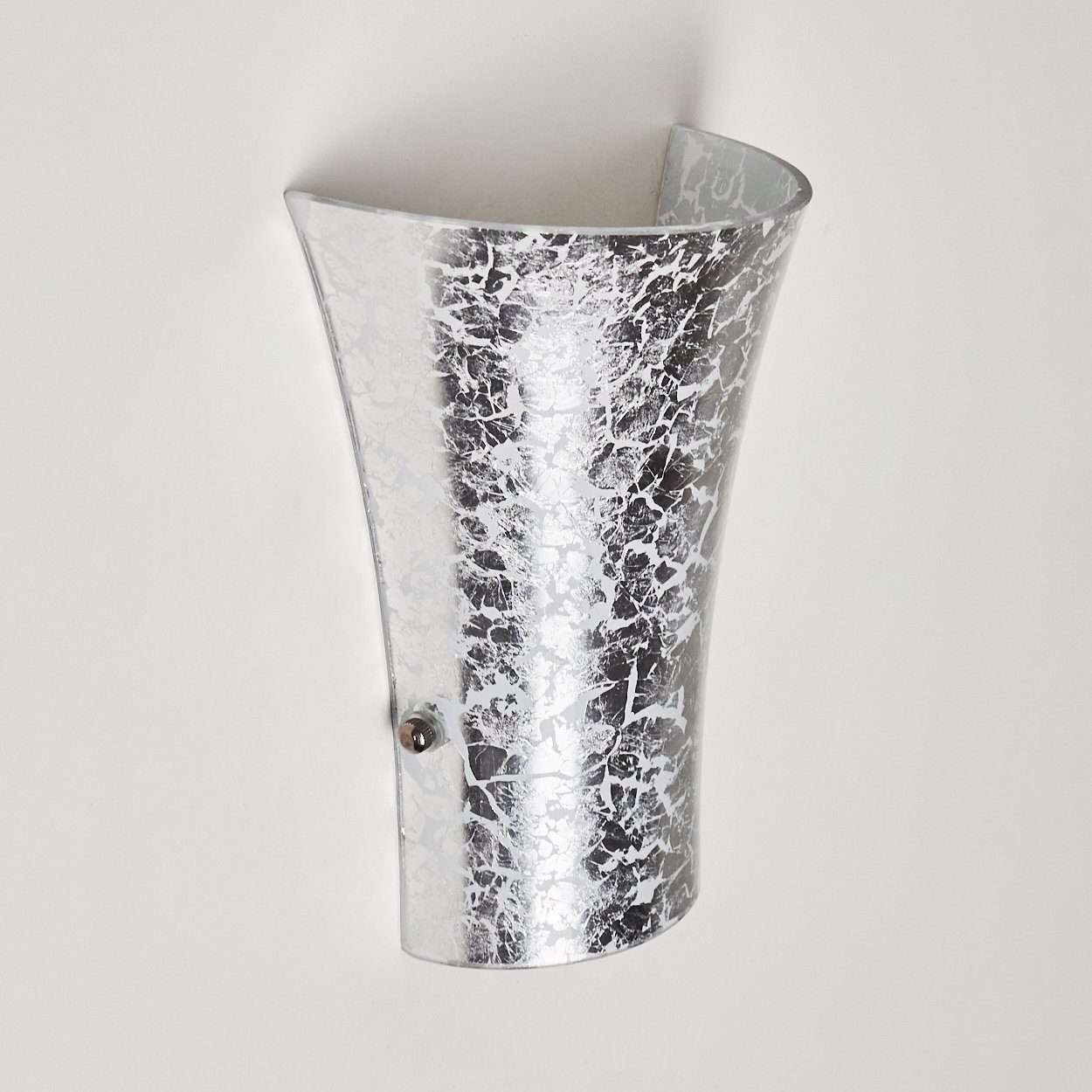Leuchtmittel, Wandleuchte moderne aus Wandlampe hofstein in der Silber, ohne mit Wand, Innen 1xG9 Lichtspiel Metall/Glas an Lichteffekt »Vazzano« mit