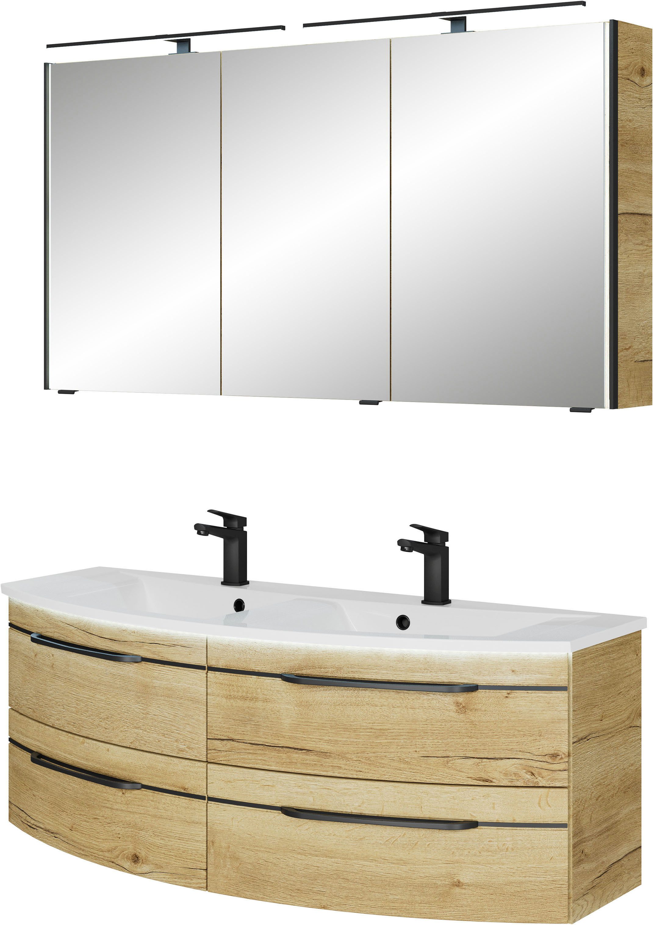 Saphir Badmöbel-Set Badezimmer-Set 133,2 cm breit, günstig online kaufen