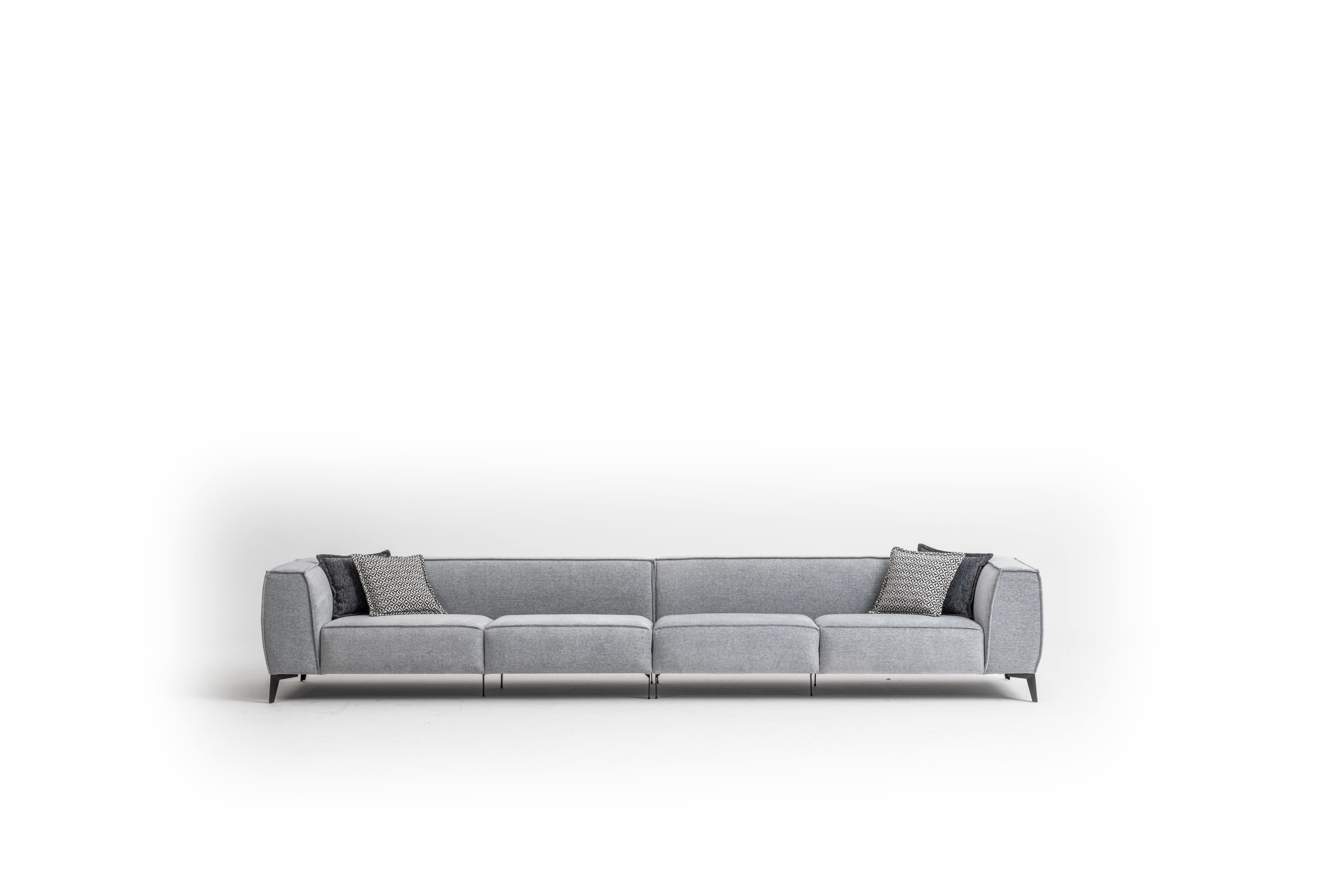 420cm, Modern Big-Sofa Sofas Wohnzimmer Modern JVmoebel in Made Europe Sitzer 6 Sofa Textilsofa