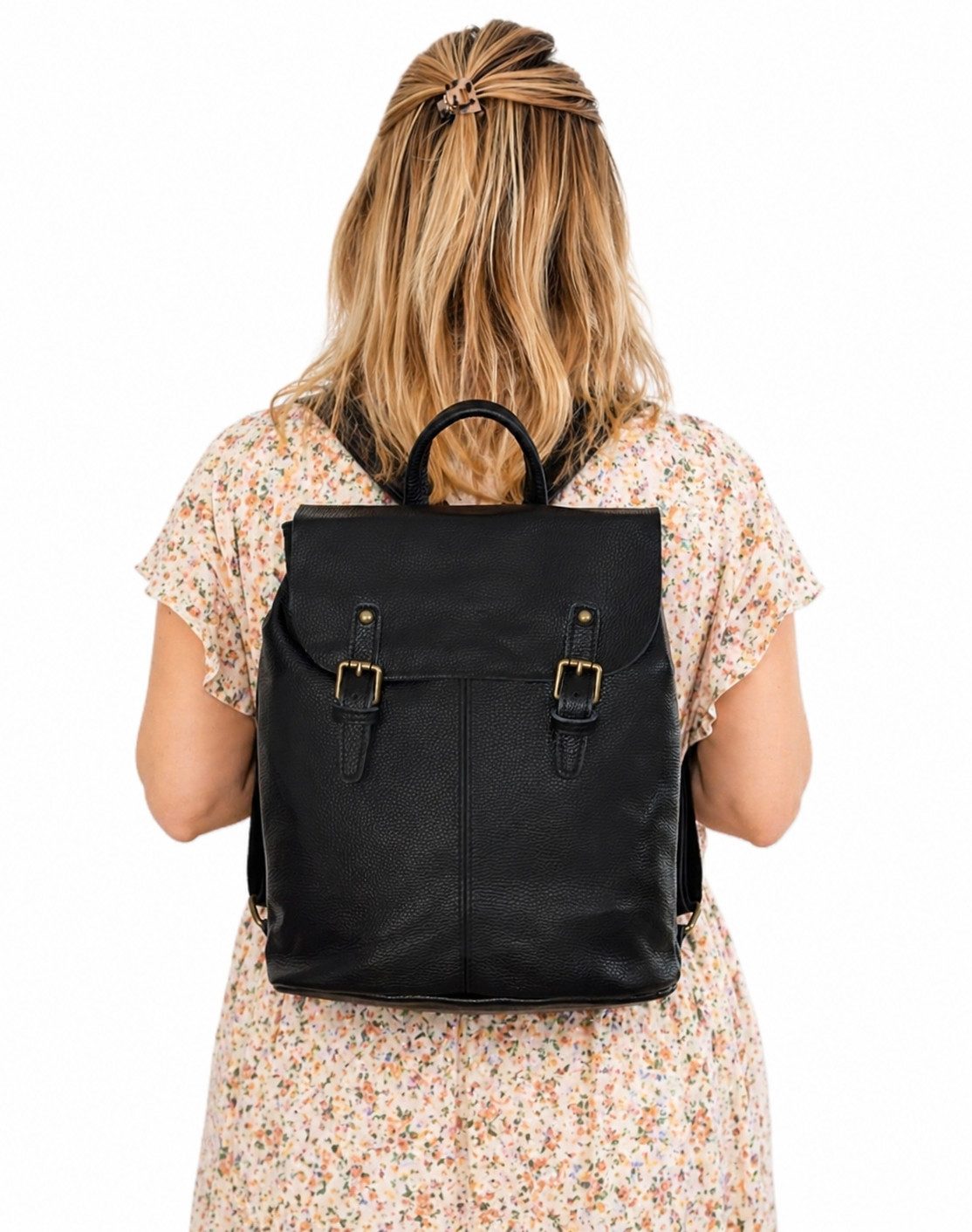 Taschenkinder Cityrucksack "Billie" Damen Lederrucksack - Vintage Rucksack, Echtes Leder