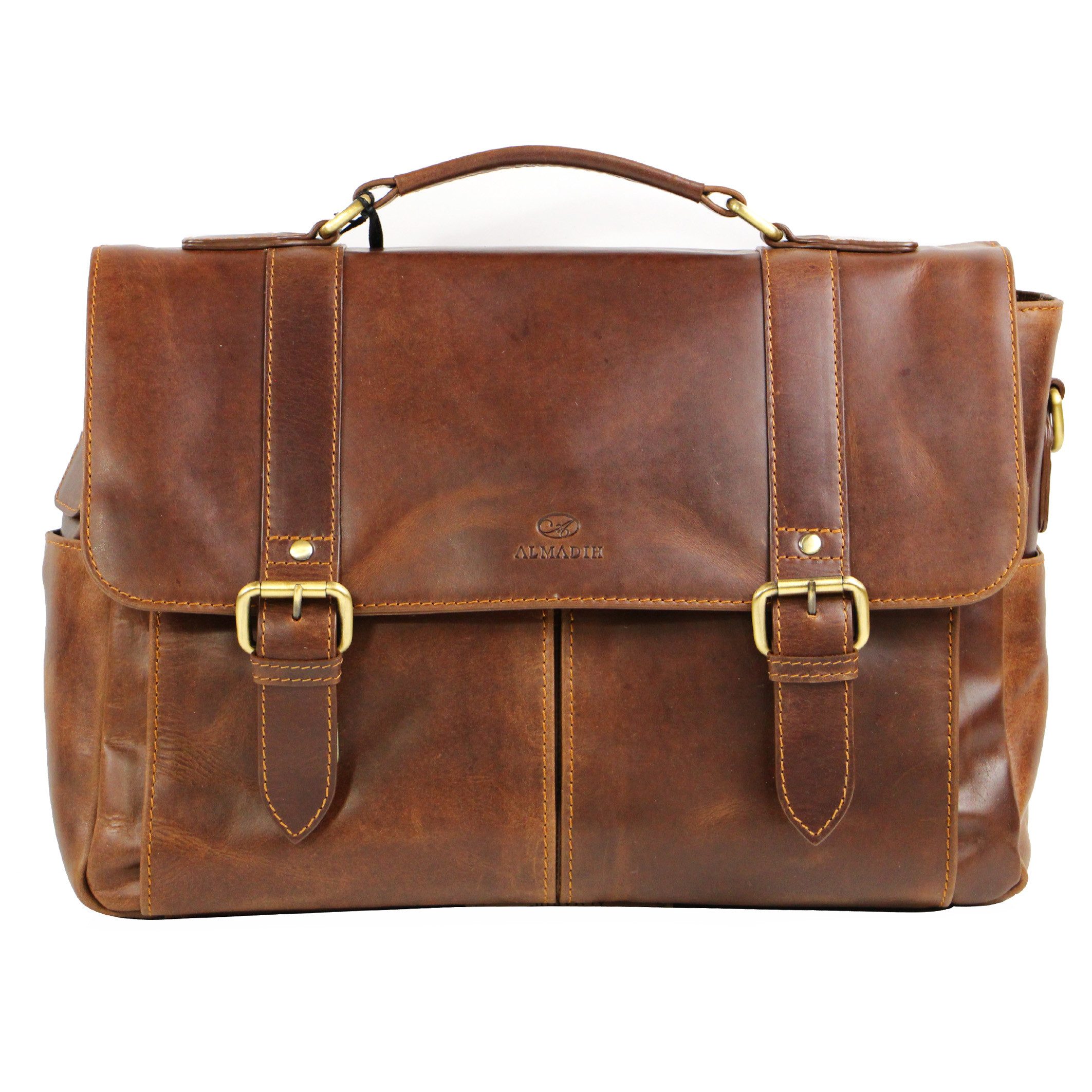 ALMADIH Aktentasche 15 Zoll Businesstasche mit Laptopfach - CLAYTON Laptoptasche mit