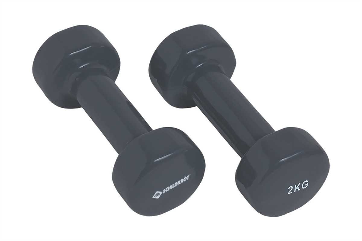 Schildkröt Hantel-Set Fitness VINYL, (Set), 2 x 2kg