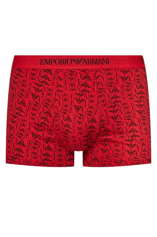 Emporio Armani Boxershorts Unterwäsche Trunk Cotton schwarz/rot gemustert H günstig online kaufen