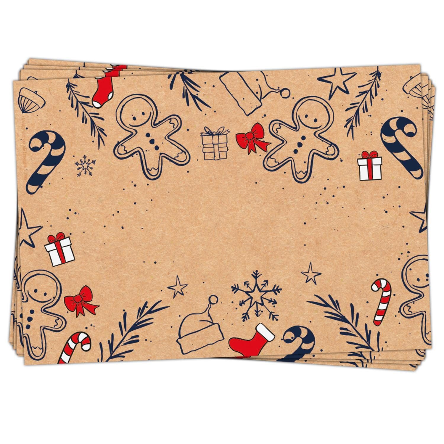 Logbuch-Verlag Dekofigur 25 kleine Weihnachtsetiketten zum Beschriften 7,4 günstig online kaufen