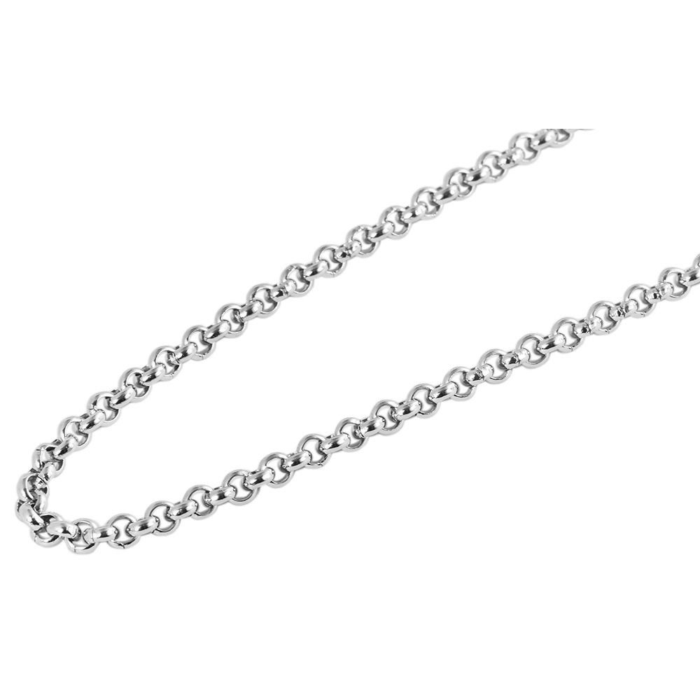 Kette ohne Anhänger Halskette – Erbskette aus Edelstahl 45 cm