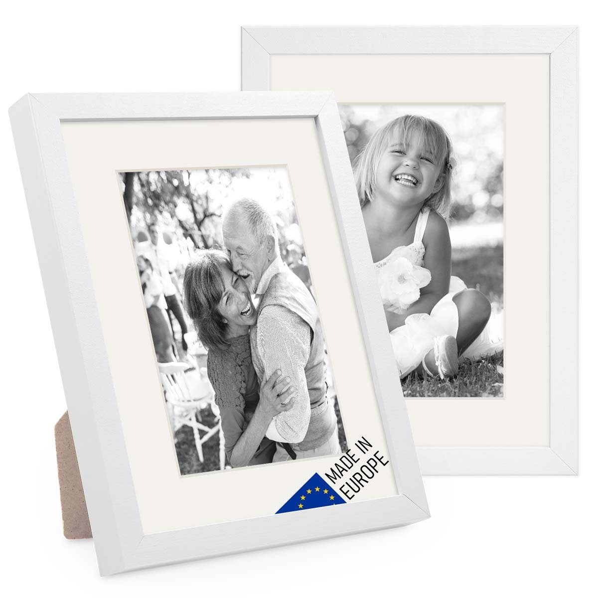 PHOTOLINI Bilderrahmen 2er Set Echtholz mit günstig online kaufen