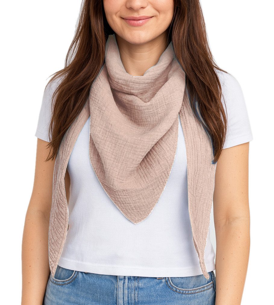 dy_mode Dreieckstuch Damen Halstuch Dreieckstuch Musselin Dreiecksschal Sch günstig online kaufen