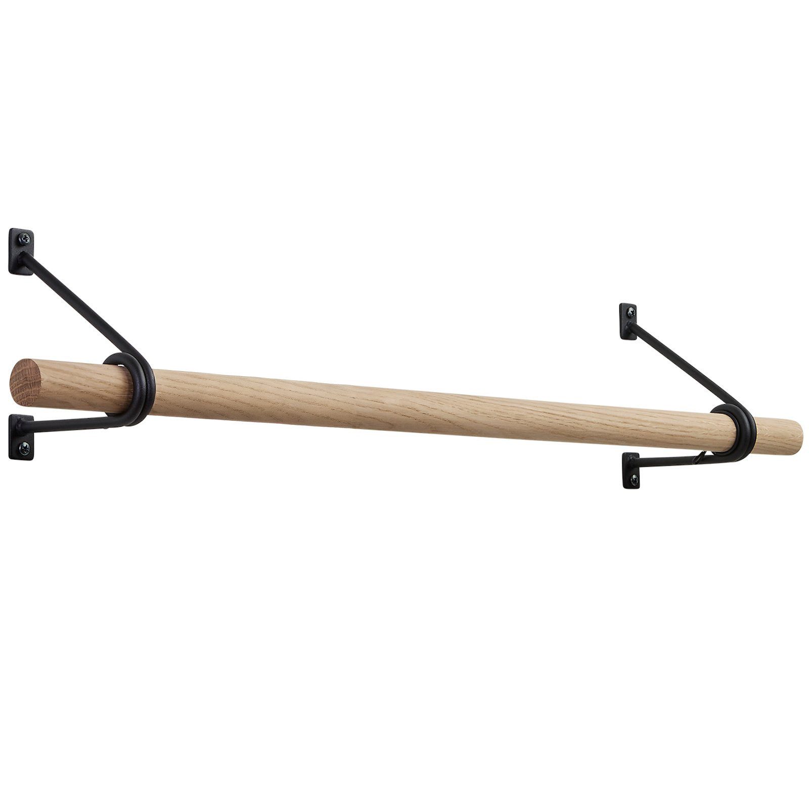 SO-TECH® Wandgarderobe 120 x 150 mm mit Ø 30 mm Kleiderstange aus Holz (Spa günstig online kaufen