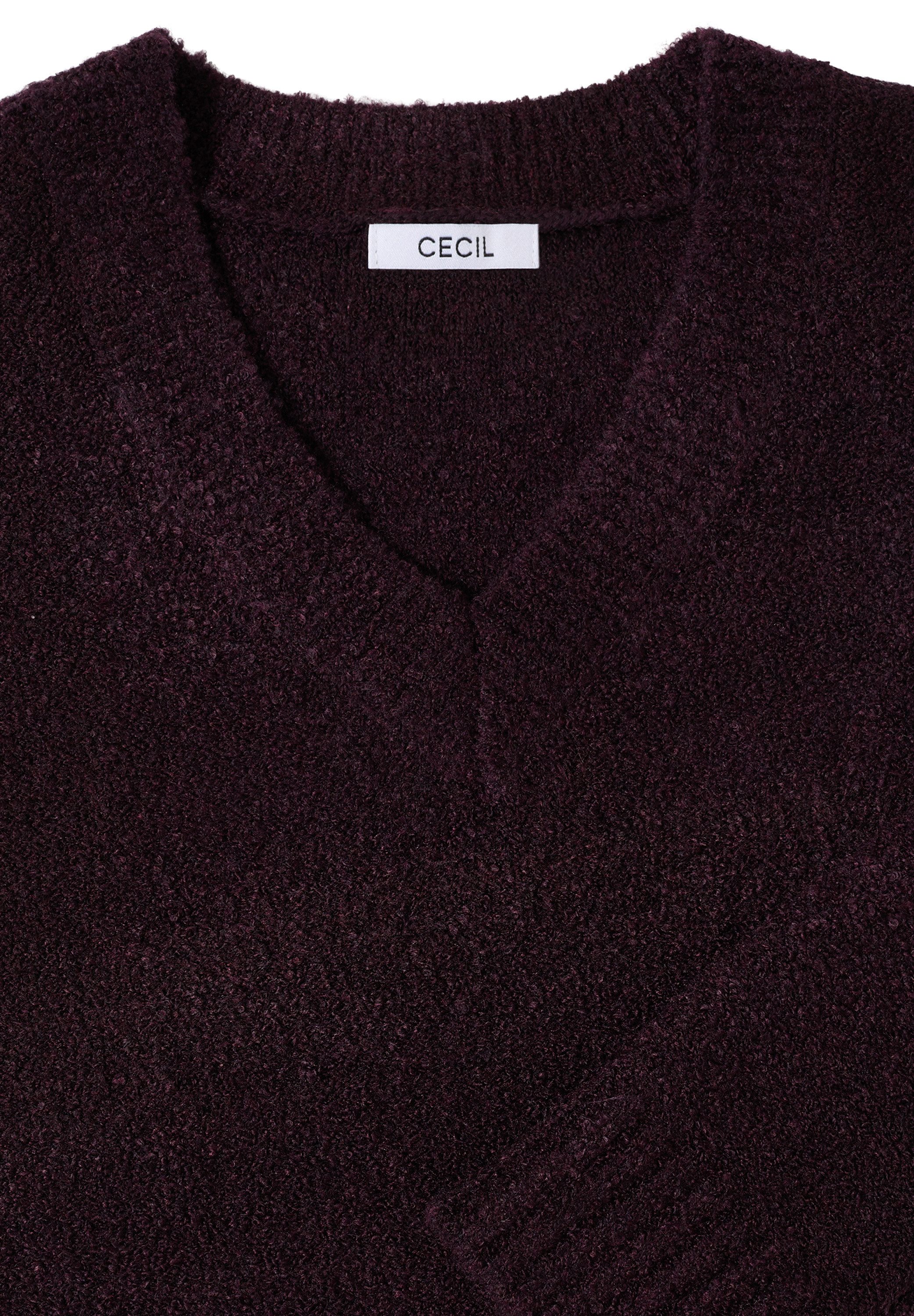 CECIL Strickpullover Bouclé V-Neck