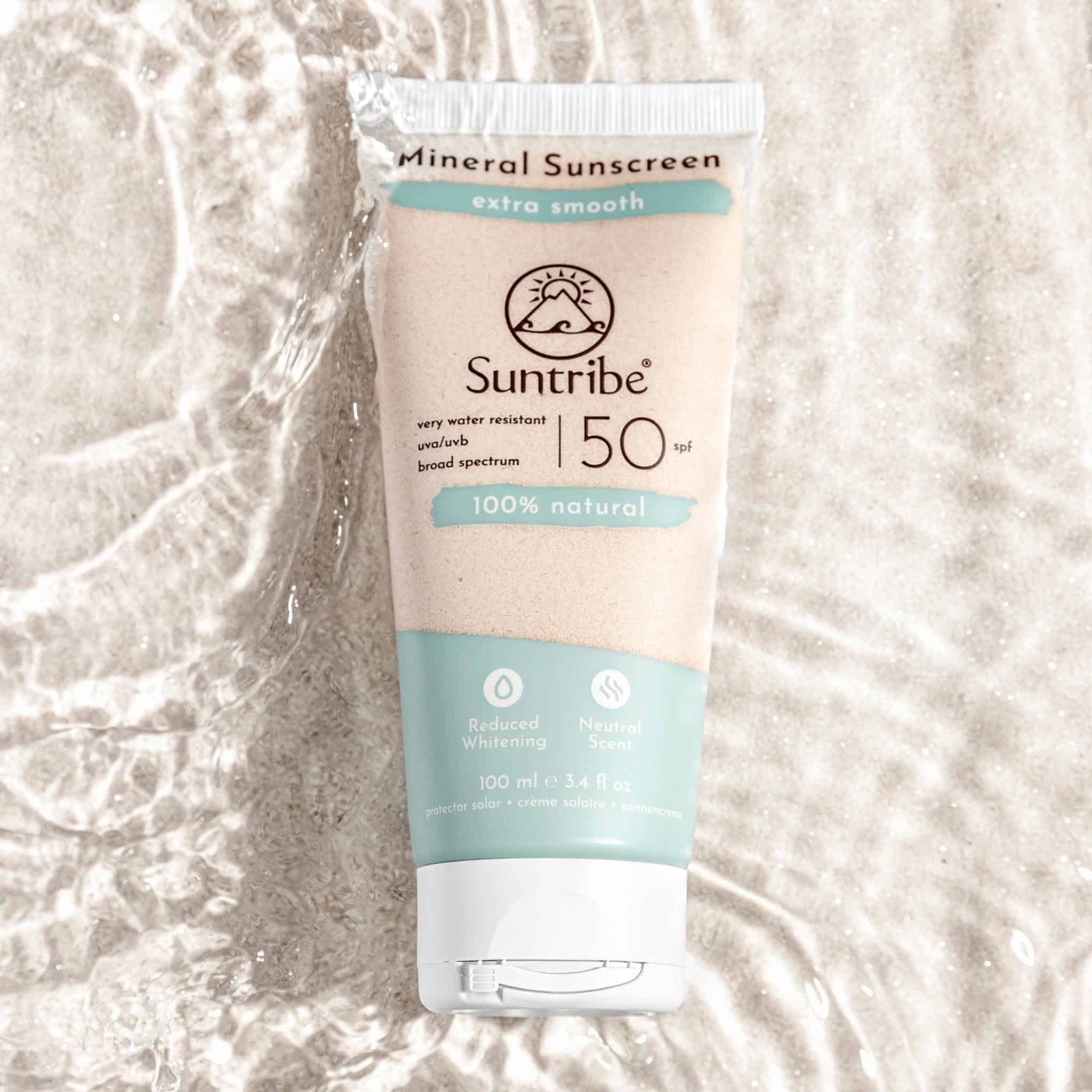 Suntribe Sonnenschutzcreme BIO Mineralisch LSF 50, 1 Tube 100 ml, 0% Zusätze