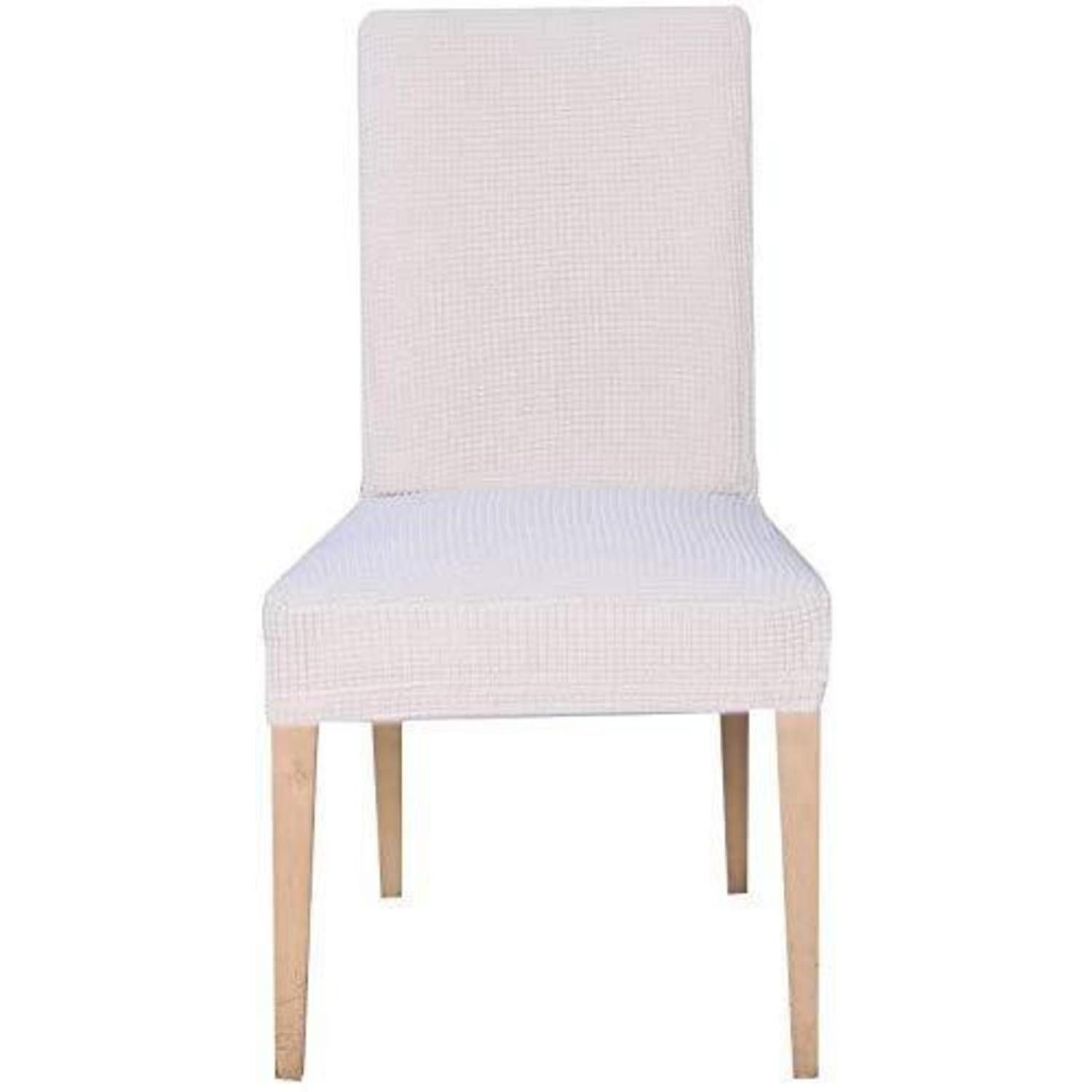 LuxusKollektion Stuhlhusse Stuhlhussen Stretchhusse Spannbezug Hochzeit Cremefarbe 4 Stück