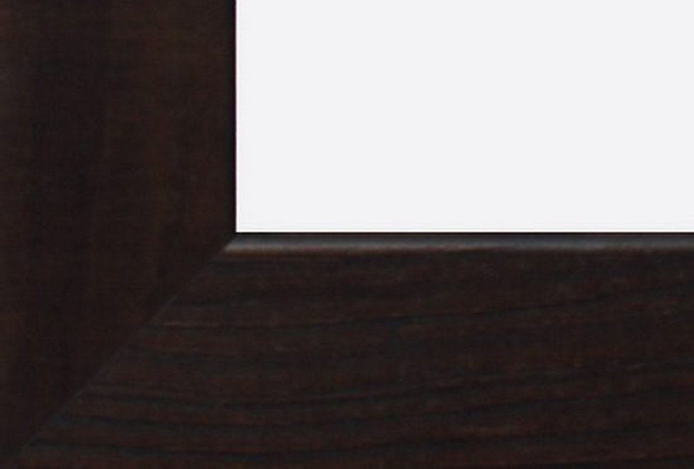 FSC-zertifiziert dunkelbraun und Bilderrahmen 30x30 massiv MasterLine Querformat, Holz Echtglas Bilderrahmen Oslo Hoch