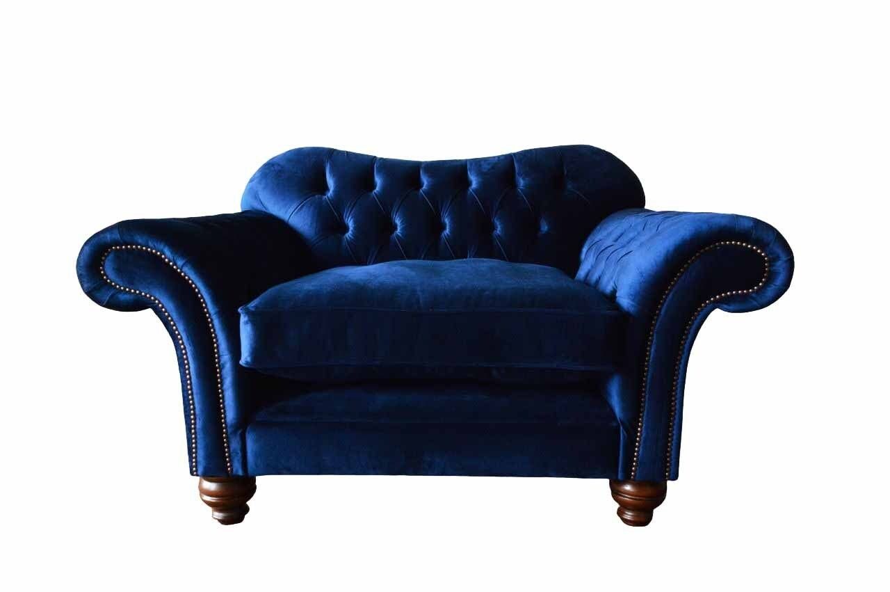 JVmoebel Sessel Design Sessel Couch Polster Luxus 1 Sitzer Textil Samt Einsitzer Neu, Made In Europe