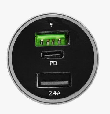 SHP International Trading GmbH SPH - USB Auto-Ladegerät 3 in 1 USB-Ladegerät (Fast Charge mit automatische Ladespannungsanpassung)