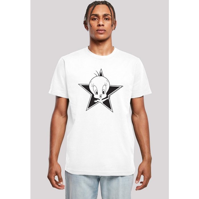 F4NT4STIC T-Shirt T-Shirt 'Looney Tunes Tweetie' Herren Premium Merch Regular-Fit Basic Bedruckt