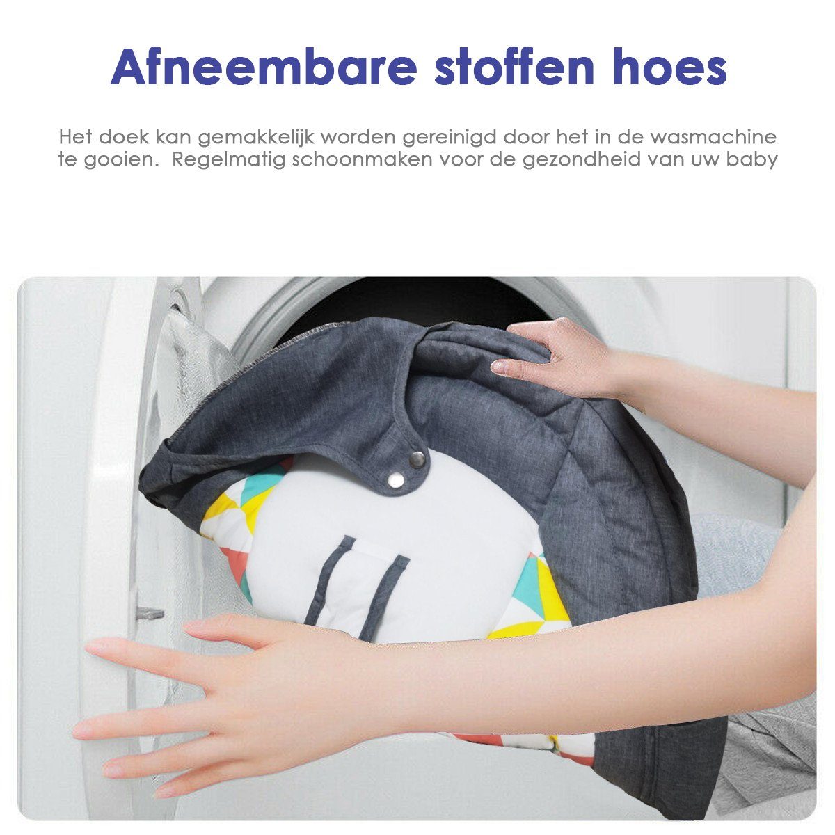 Insma Babyschaukel elektrische Babywippe 5 Gänge, mit Esstisch, bluetooth Musik, Moskitonetz und Spielzeug, max. 9kg – Bild 5 von 5