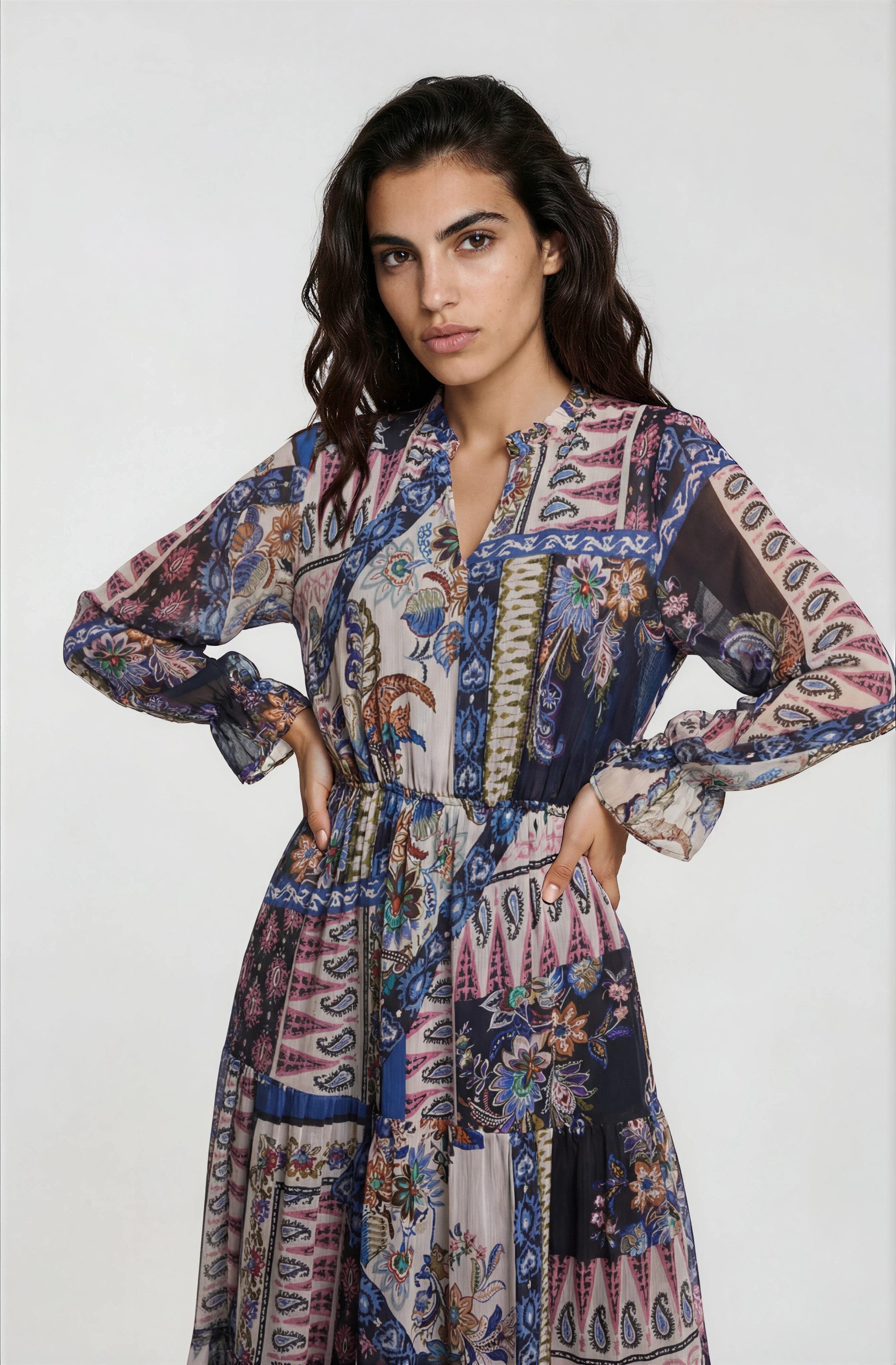 Milano Italy Sommerkleid mit Taillengummizug