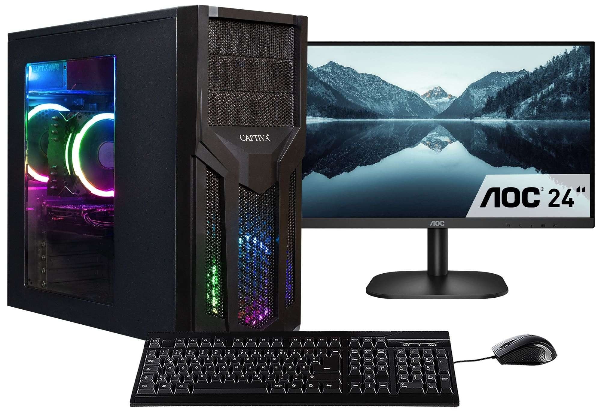 CAPTIVA Power Starter R80-013 TFT Bundle Business-PC (23,80 Zoll, AMD Ryzen 7 5700G, Radeon Graphics, 16 GB RAM, 500 GB SSD, Luftkühlung)