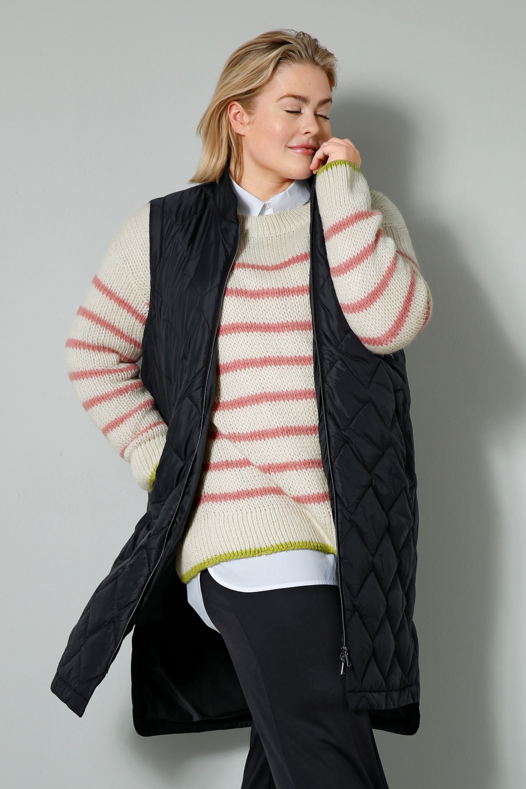 Sara Lindholm Steppweste Long-Steppweste Straight Fit günstig online kaufen
